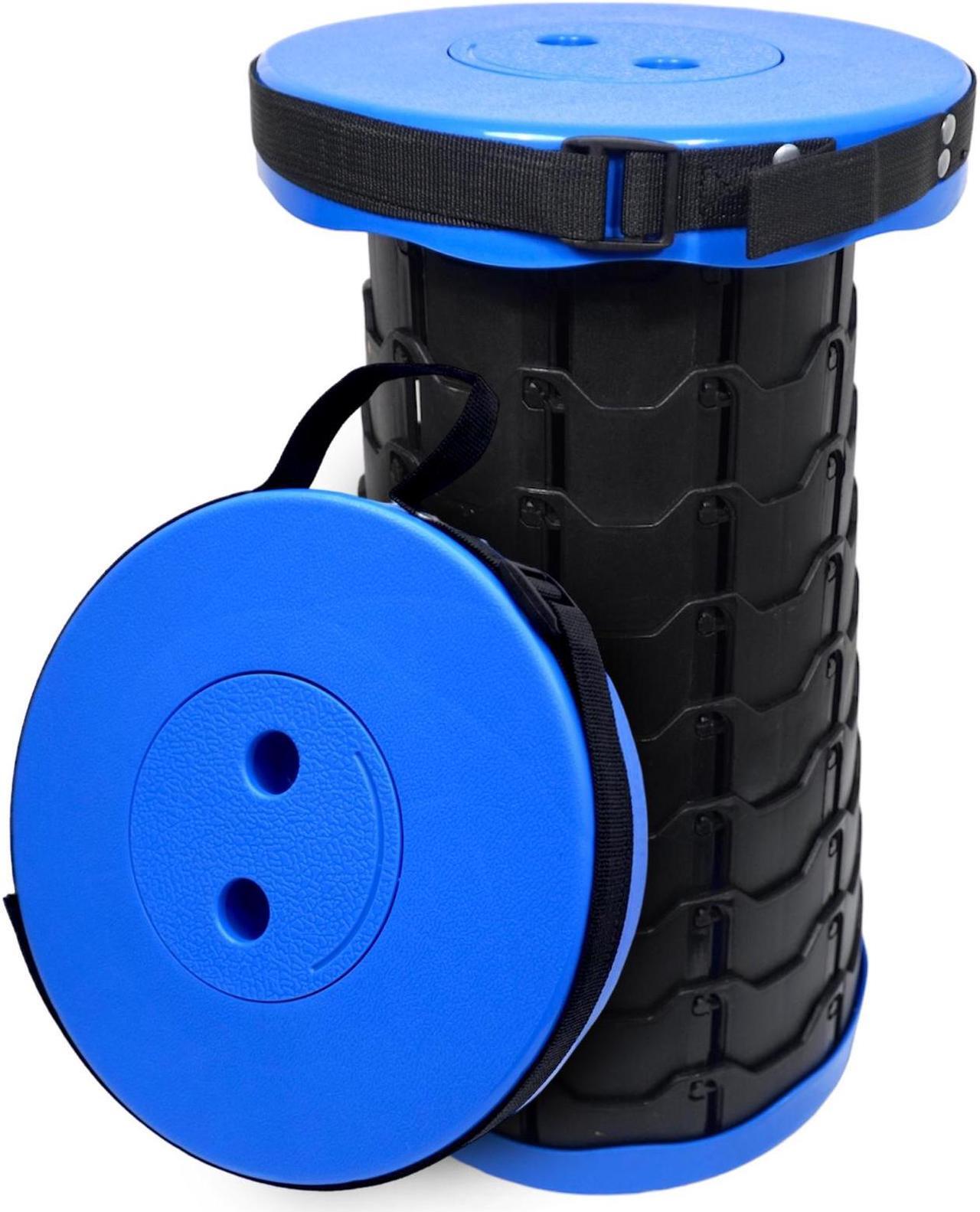 Main image of BAKOD Retractable Folding Camping Stool, Portable Telescopic Stool Chair Lightweight Collapsible Stool for Camping, Fishing, Hiking, BBQ BLUE