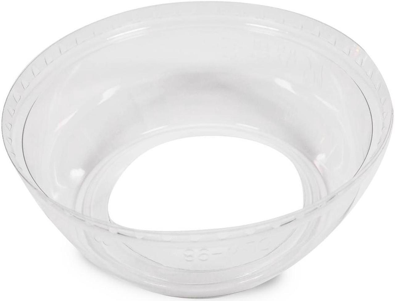 Alt view image 2 of 6 - 98mm Wide Hole Dome Lid PET Plastic Cold Cup Lids for 16oz, 20oz, and 24oz Cups. Carton of 1000 Counts