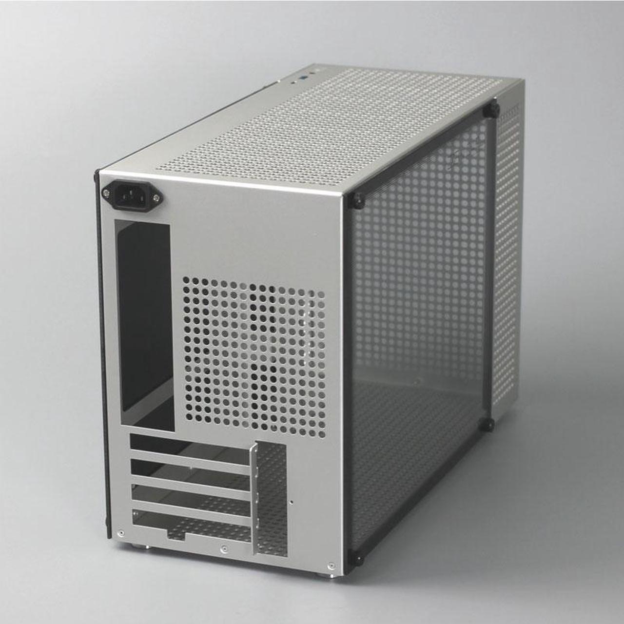 Alt view image 6 of 7 - ZZEW C4P mATX/ITX/DTX Case Aluminum Gaming PC Case with Tempered Glass Ventilated Front AND Side Panel / Upgraded Cable Management / 360 Radiator Support / Full Size GPU Support