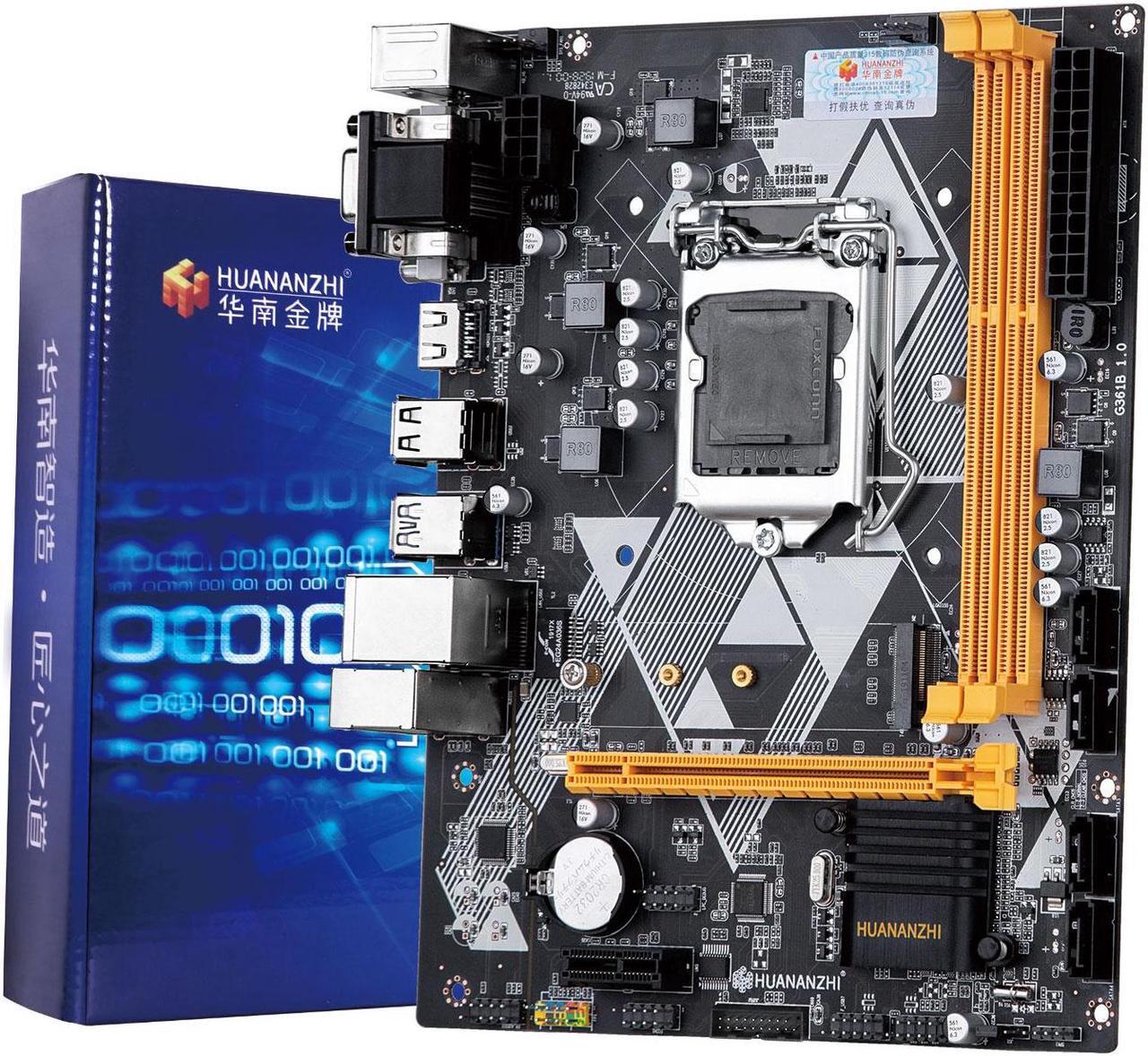 Alt view image 3 of 7 - HUANANZHI B85 Motherboard M-ATX LGA 1150 i3 i5 i7 E3 DDR3 1600MHz 16GB M.2 SATA3 USB3.0 VGA DVI HDMI-Compatible Mainboard