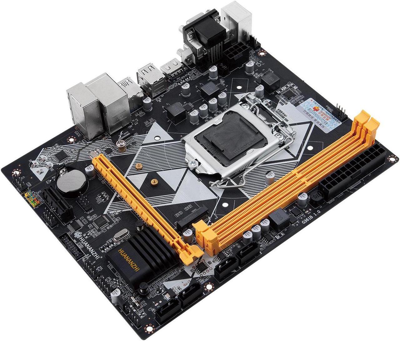 Alt view image 4 of 7 - HUANANZHI B85 Motherboard M-ATX LGA 1150 i3 i5 i7 E3 DDR3 1600MHz 16GB M.2 SATA3 USB3.0 VGA DVI HDMI-Compatible Mainboard