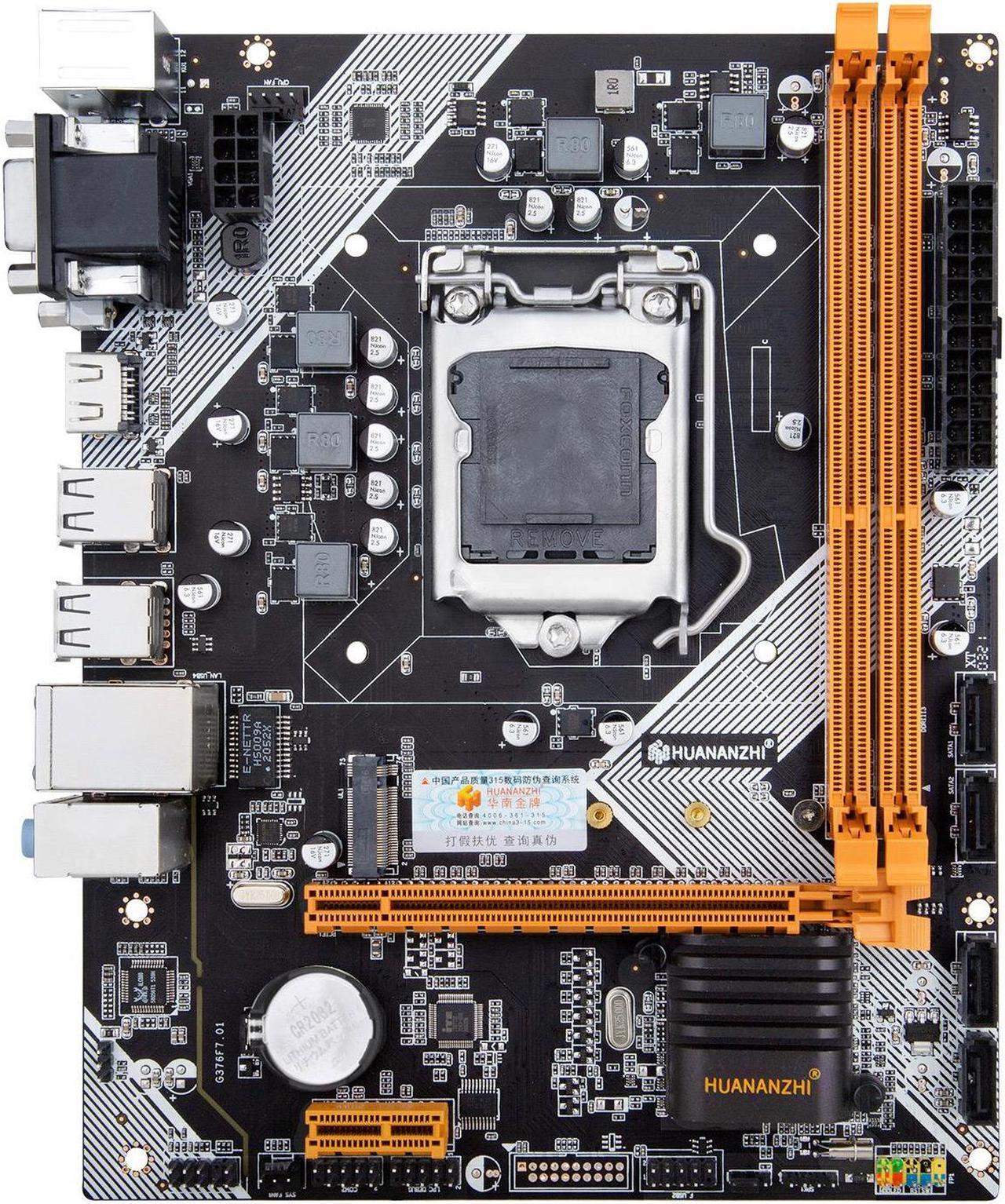 Alt view image 2 of 7 - HUANANZHI H61 Motherboard M-ATX For LGA 1155 Support i3 i5 i7 DDR3 1333 1600MHz 16GB SATA M.2 USB2.0 VGA HDMI-Compatible
