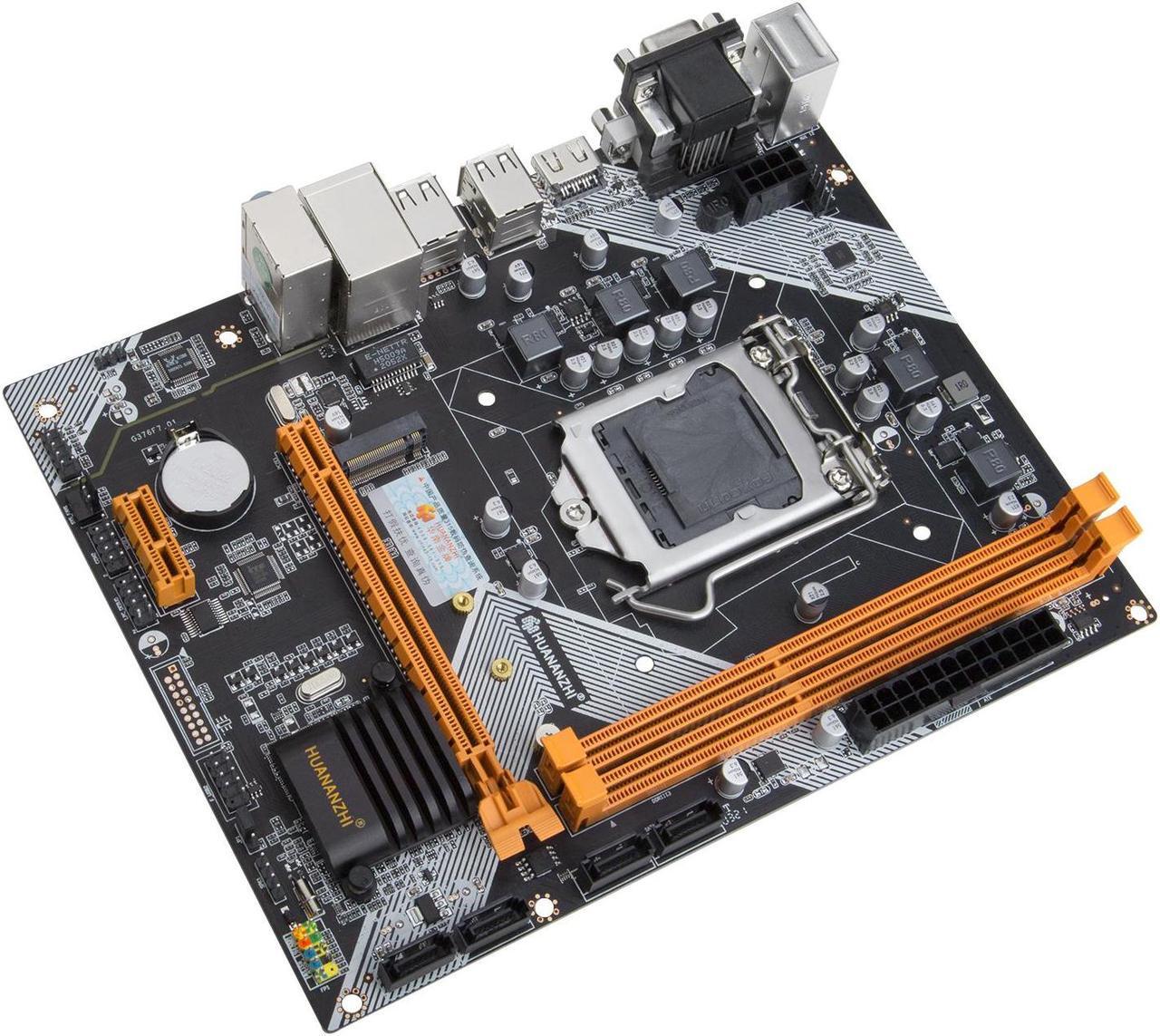 Alt view image 3 of 7 - HUANANZHI H61 Motherboard M-ATX For LGA 1155 Support i3 i5 i7 DDR3 1333 1600MHz 16GB SATA M.2 USB2.0 VGA HDMI-Compatible