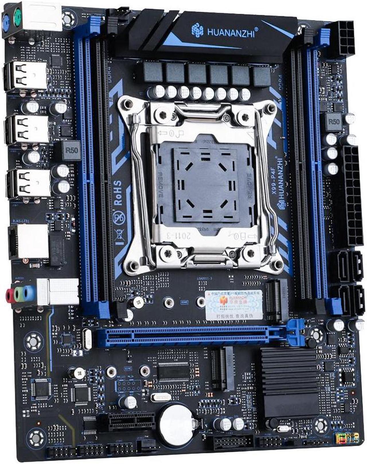 Alt view image 3 of 5 - HUANANZHI X99 P4F LGA 2011-3 X99 Motherboard support E5 V3 V4 All Series DDR4 RECC NON-ECC Memory NVME