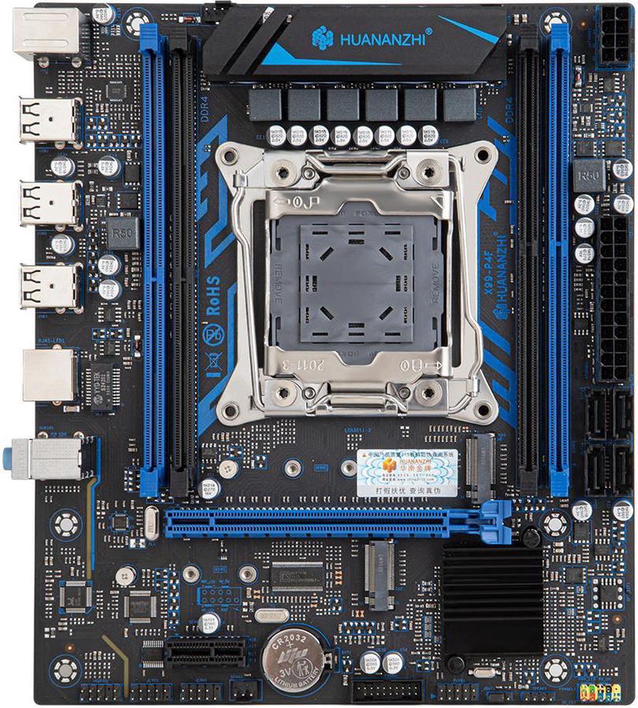 Alt view image 2 of 5 - HUANANZHI X99 P4F LGA 2011-3 X99 Motherboard support E5 V3 V4 All Series DDR4 RECC NON-ECC Memory NVME