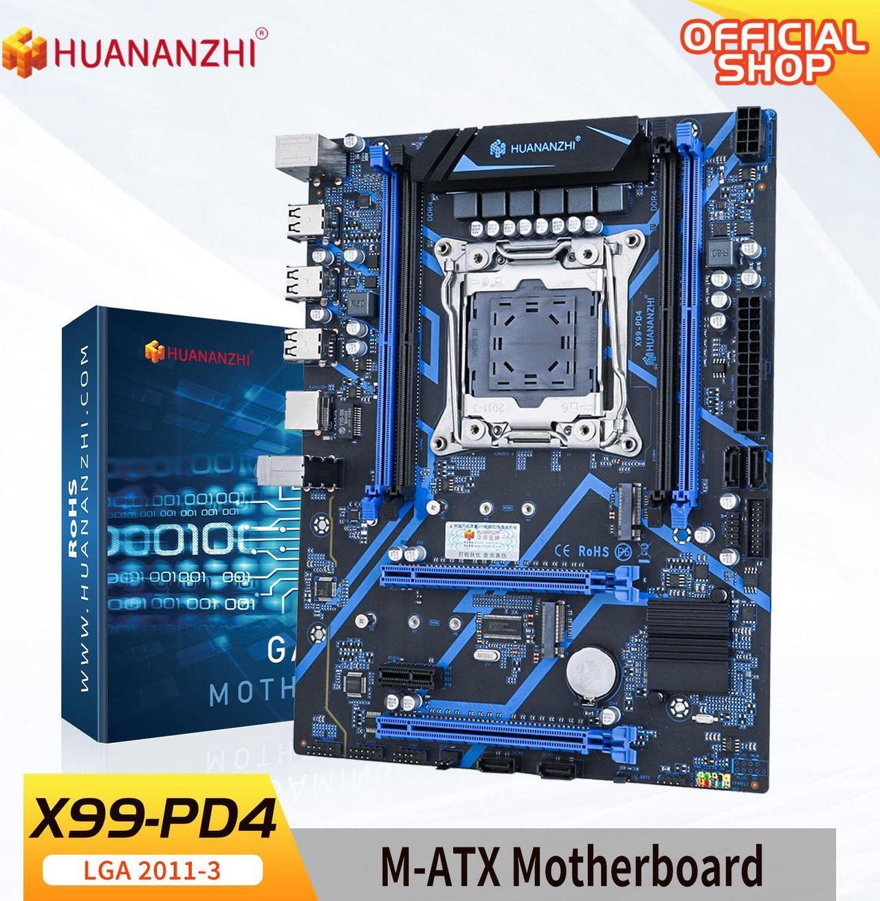 Main image of HUANANZHI X99 PD4 LGA 2011-3 X99 Motherboard support E5 V3 V4 All Series DDR4 RECC NON-ECC Memory NVME