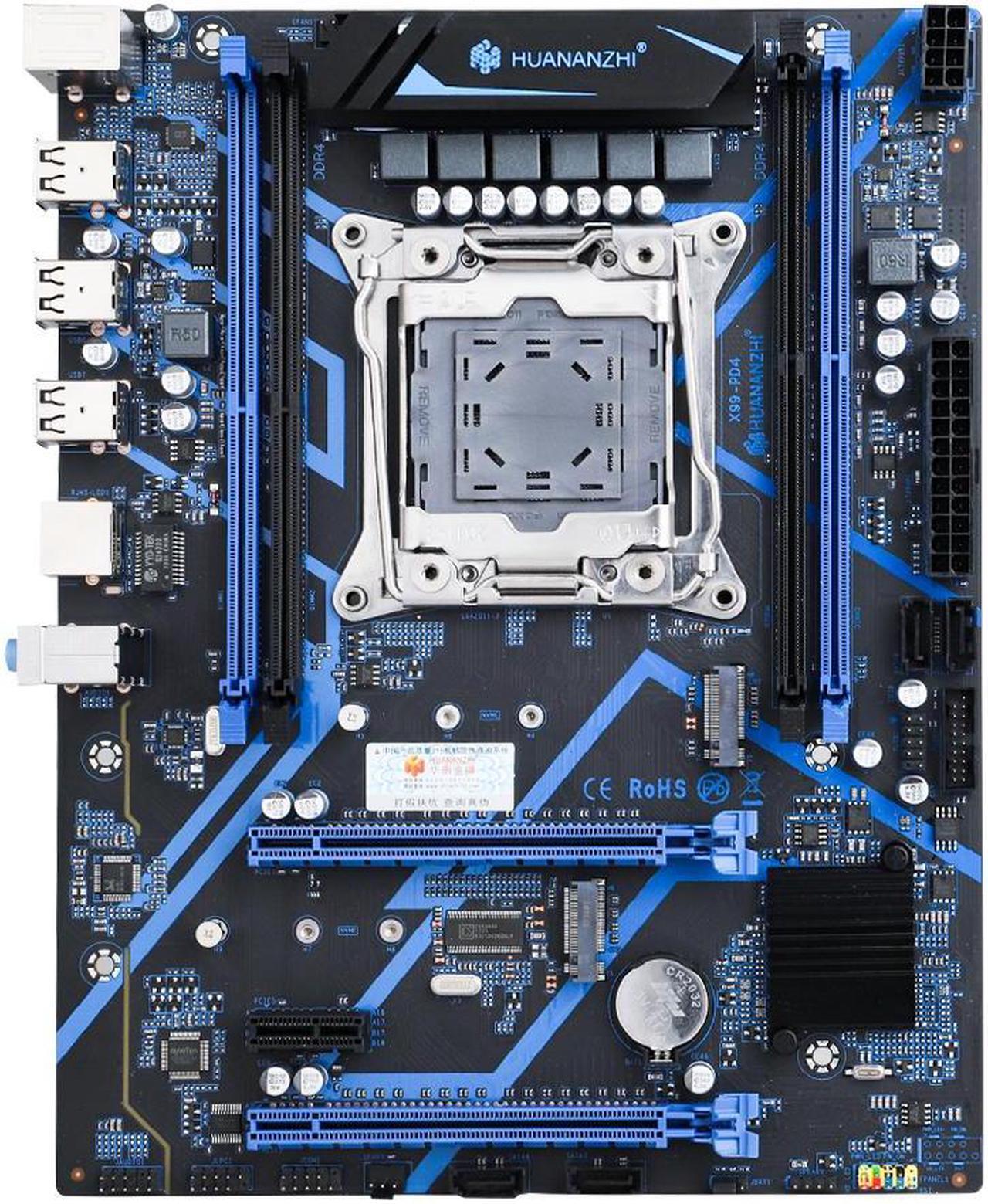 Alt view image 2 of 5 - HUANANZHI X99 PD4 LGA 2011-3 X99 Motherboard support E5 V3 V4 All Series DDR4 RECC NON-ECC Memory NVME