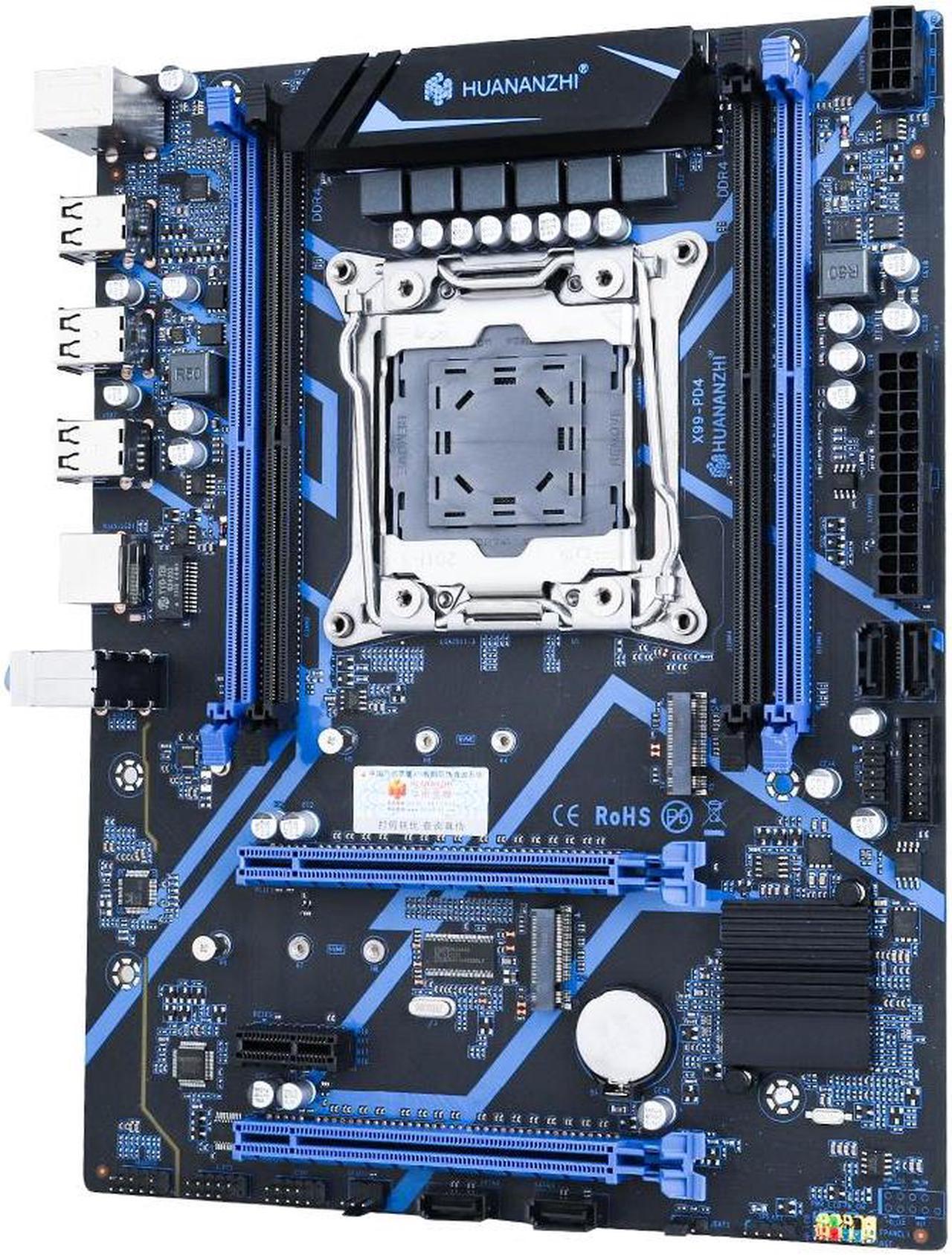 Alt view image 3 of 5 - HUANANZHI X99 PD4 LGA 2011-3 X99 Motherboard support E5 V3 V4 All Series DDR4 RECC NON-ECC Memory NVME