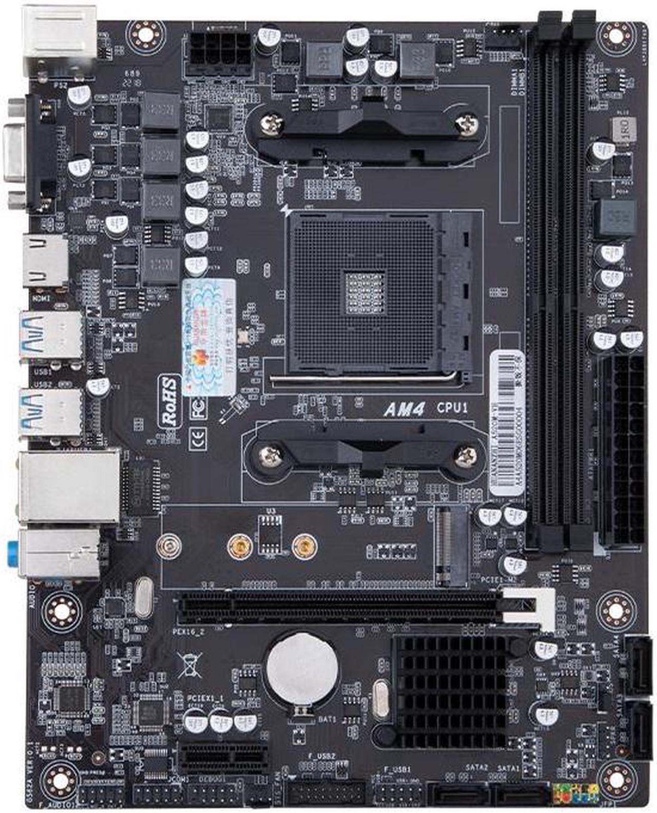 Alt view image 3 of 5 - HUANANZHI A520M VH AMD AM4 Motherboard Support Ryzen ( 3600 4650G 5500 5500G 5600 5600G 5600X 5800X) M.2 NVME Dual Channel DDR4 RAM