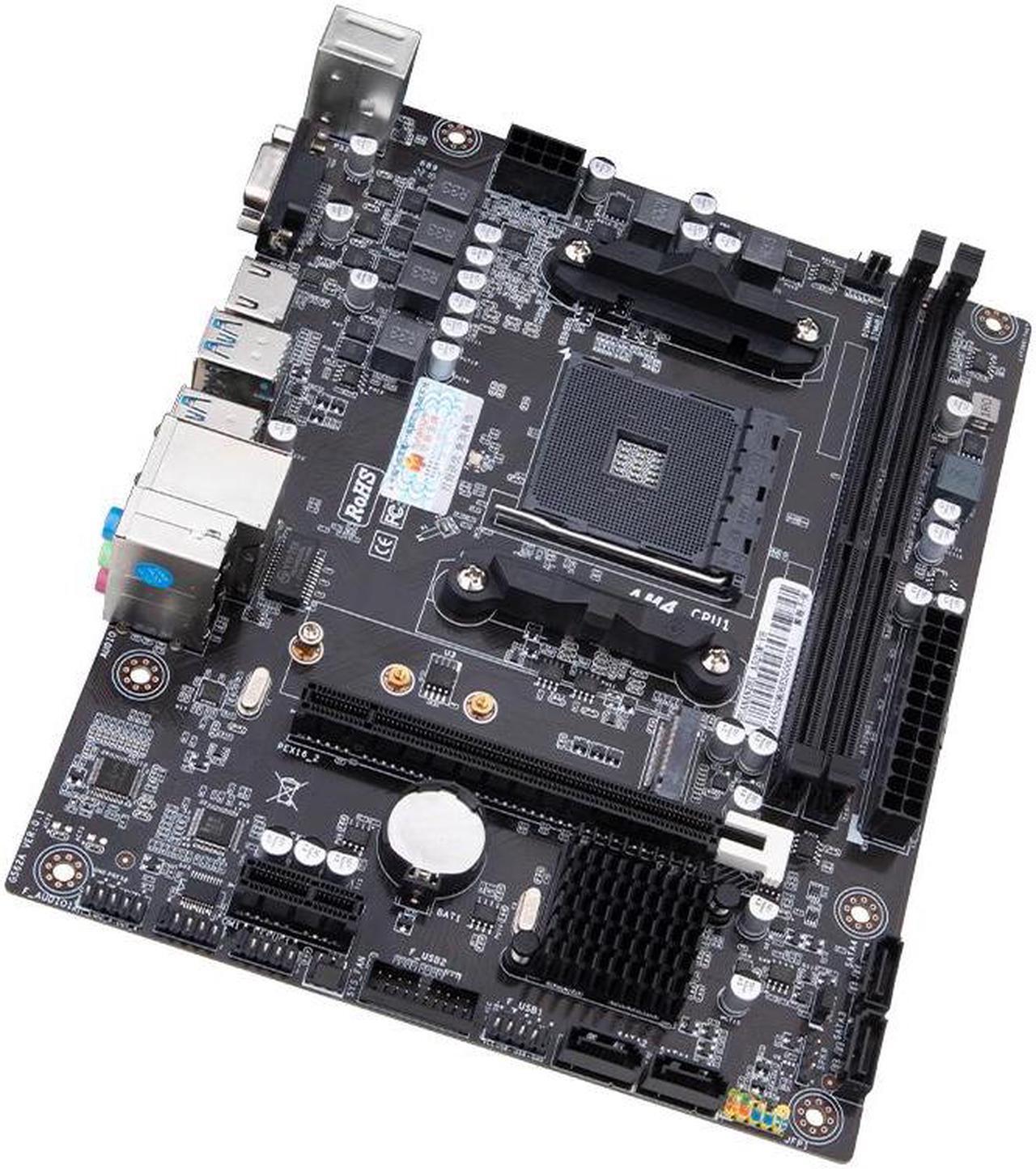 Alt view image 4 of 5 - HUANANZHI A520M VH AMD AM4 Motherboard Support Ryzen ( 3600 4650G 5500 5500G 5600 5600G 5600X 5800X) M.2 NVME Dual Channel DDR4 RAM