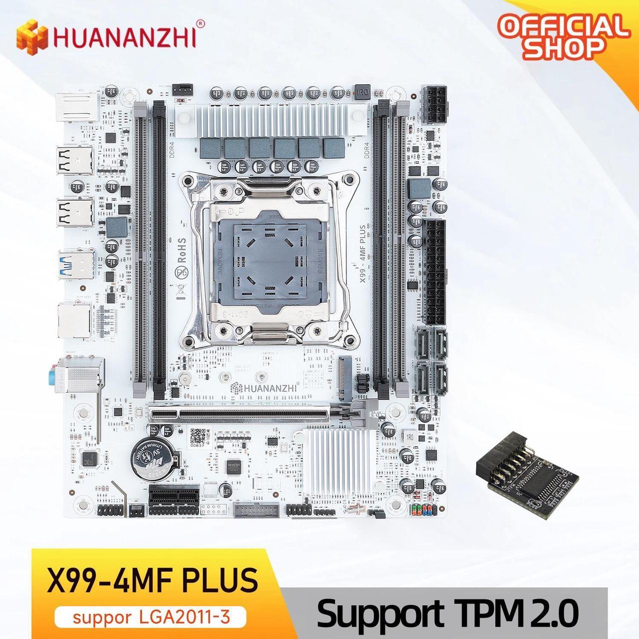 Main image of HUANANZHI X99 4MF plus LGA 2011-3 Xeon Motherboard - DDR4 RECC/NON-ECC Memory Support NVME Connectivity with TPM 2.0