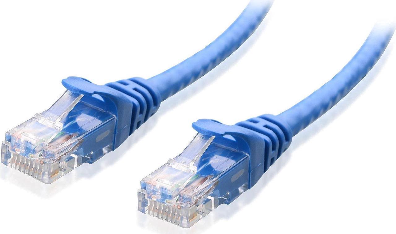 Alt view image 2 of 4 - Cable Matters 150-Foot Snagless Long Cat6 Ethernet Cable (Cat6 Cable, Cat 6 Cable) in Blue & 50-Foot Cat6 Flat Ethernet Cable in White
