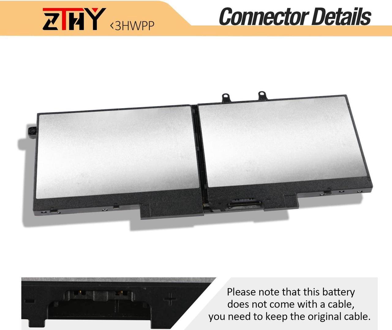 Alt view image 5 of 5 - ZTHY 3HWPP Laptop Battery Replacement for Dell Latitude 5401 5410 5411 5501 5510 5511 Precision 3541 3551 Inspiron 7706 2-in-1 Inspiron 17 7500/7506 2-in-1 Black 10X1J N2NLL 1VY7F 451-BCMN 15.2V 68Wh