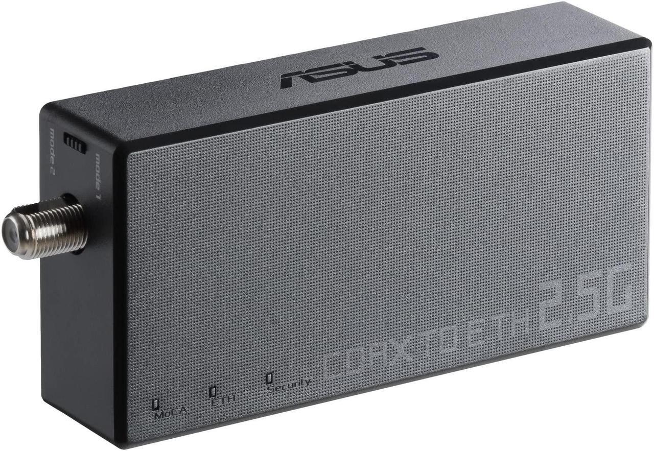 Main image of ASUS 2.5Gbps Ethernet Over Coax Adapter (MA-25 1 Pack), MoCA 2.5, High Speed Internet, Mesh backhaul, TV Streaming, MPS Security, Wall-mountable