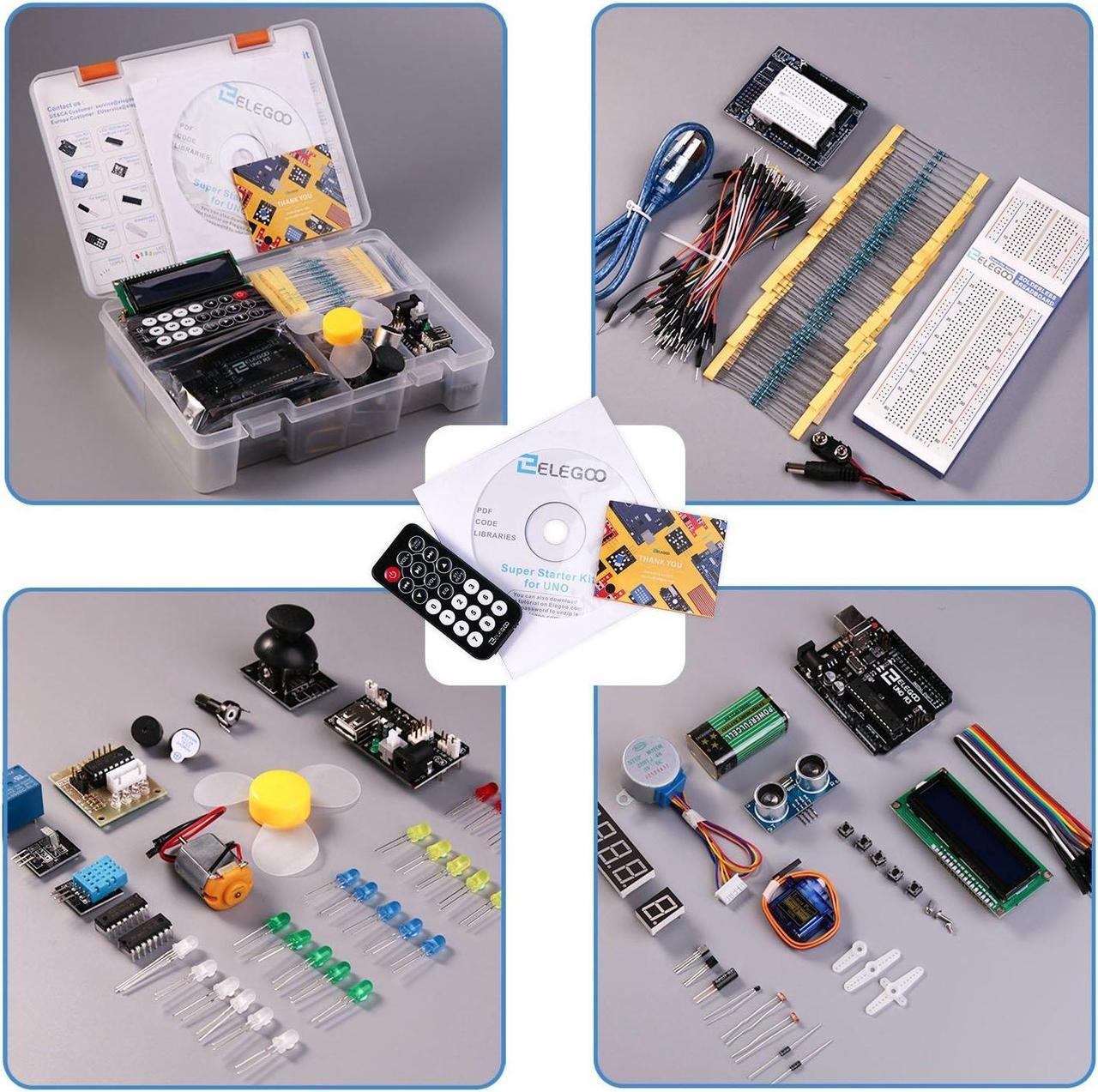 Alt view image 4 of 4 - ELEGOO UNO R3 Smart Robot Car Kit & ELEGOO UNO Project Super Starter Kit