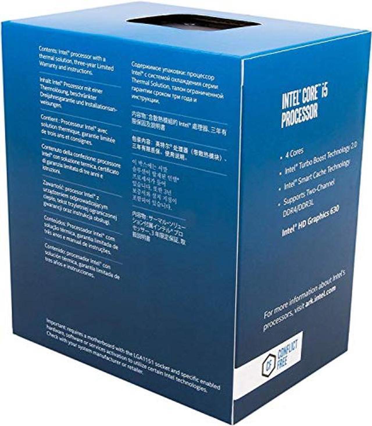 Alt view image 2 of 3 - Intel Core i5-7500 LGA 1151 7th Gen Core Desktop Processor