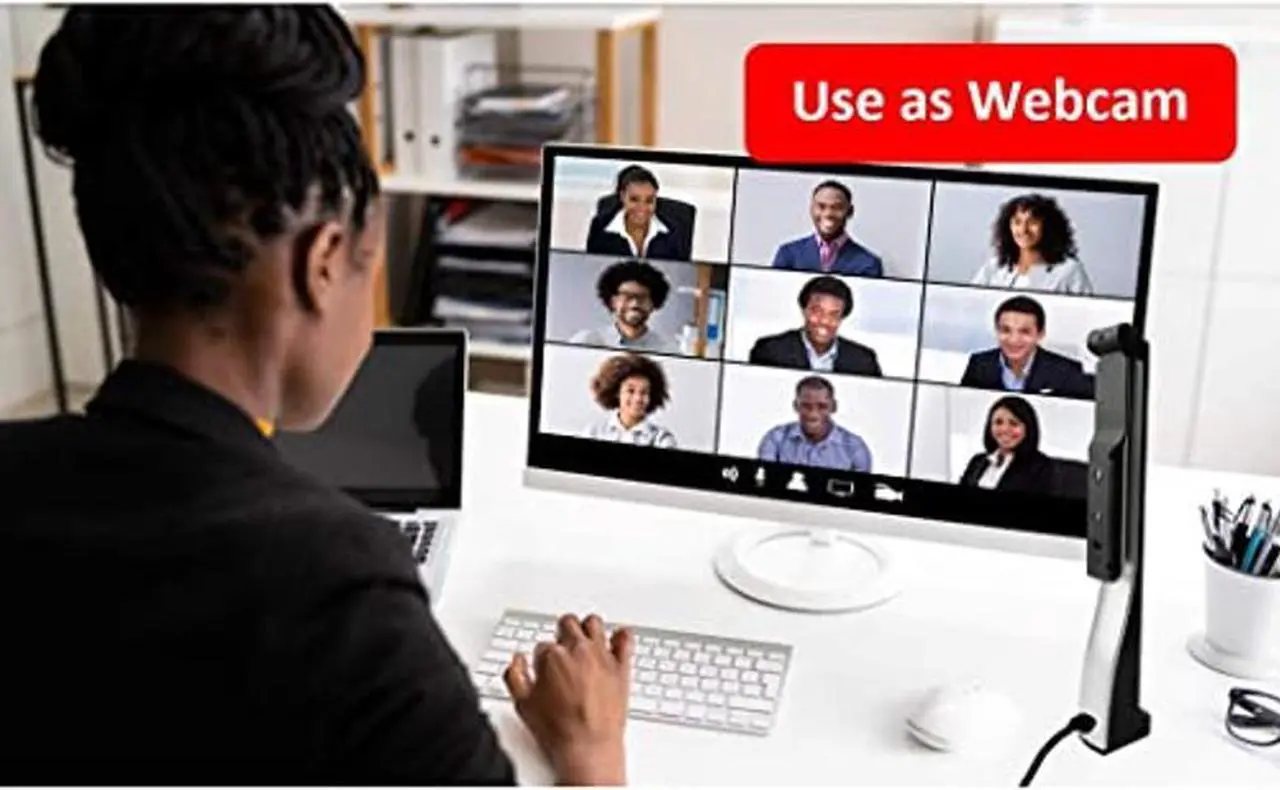 Alt view image 3 of 5 - QOMO ScannerCam 22 Portable 8.0 MP USB Document Camera with Built-in Mic and LED Light for MAC, PC, Chromebook. Designed for Online Learning, Web Meeting and Document Scanning, 2 Year Warranty