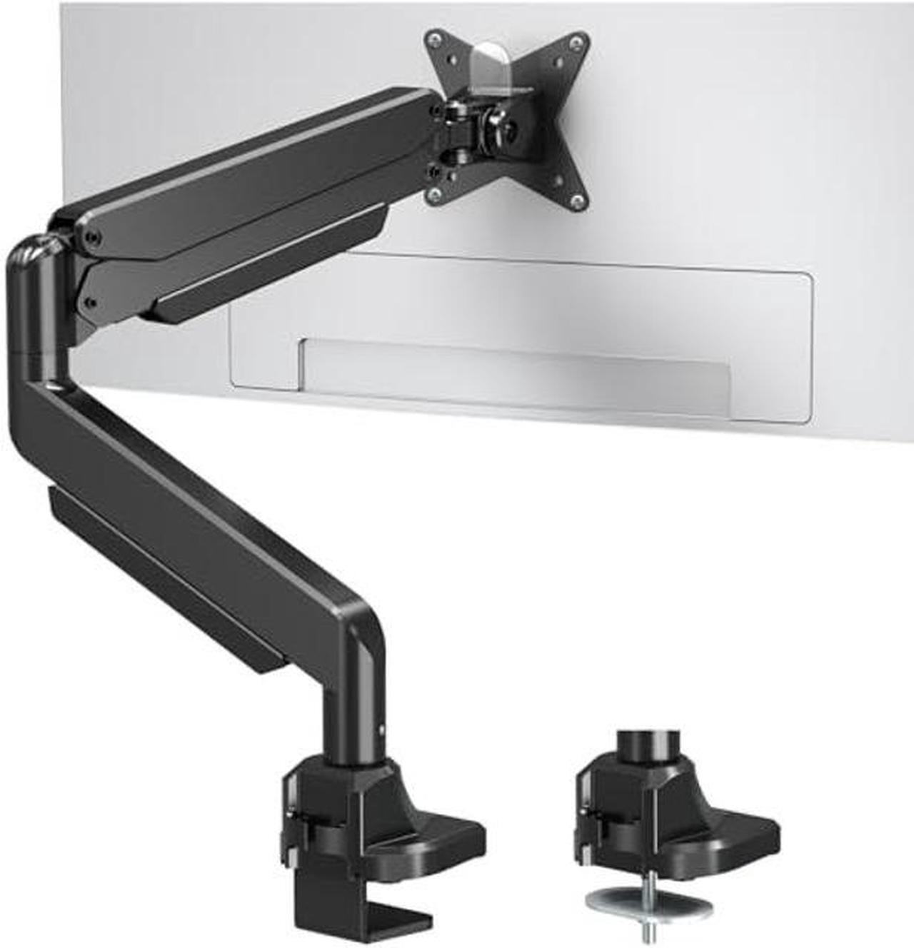 Main image of MOUNTUP Single Monitor Mount fits 17''-43'' Ultrawide Screen, Holds 6.6-33lbs, Computer Monitor Arm Desk Mount, Heavy Duty Gas Spring Monitor Stand for Flat/Curved Screen, with C-clamp/Grommet Base