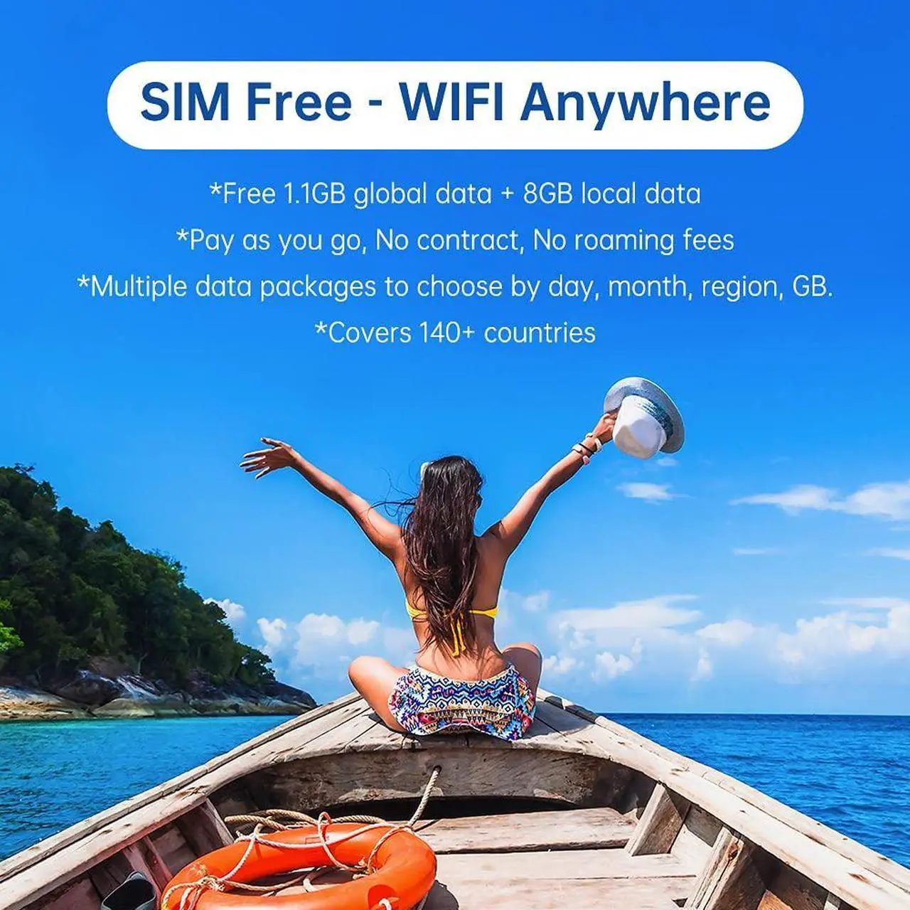 Alt view image 2 of 5 - GlocalMe U3 Mobile Hotspot,Wireless Portable WiFi for Travel in 150+ Countries,No SIM Card Needed,Smart Local Network Auto-Selection,High Speed with US 8GB & Global 1GB Data, Pocket WiFi (U3 Black)