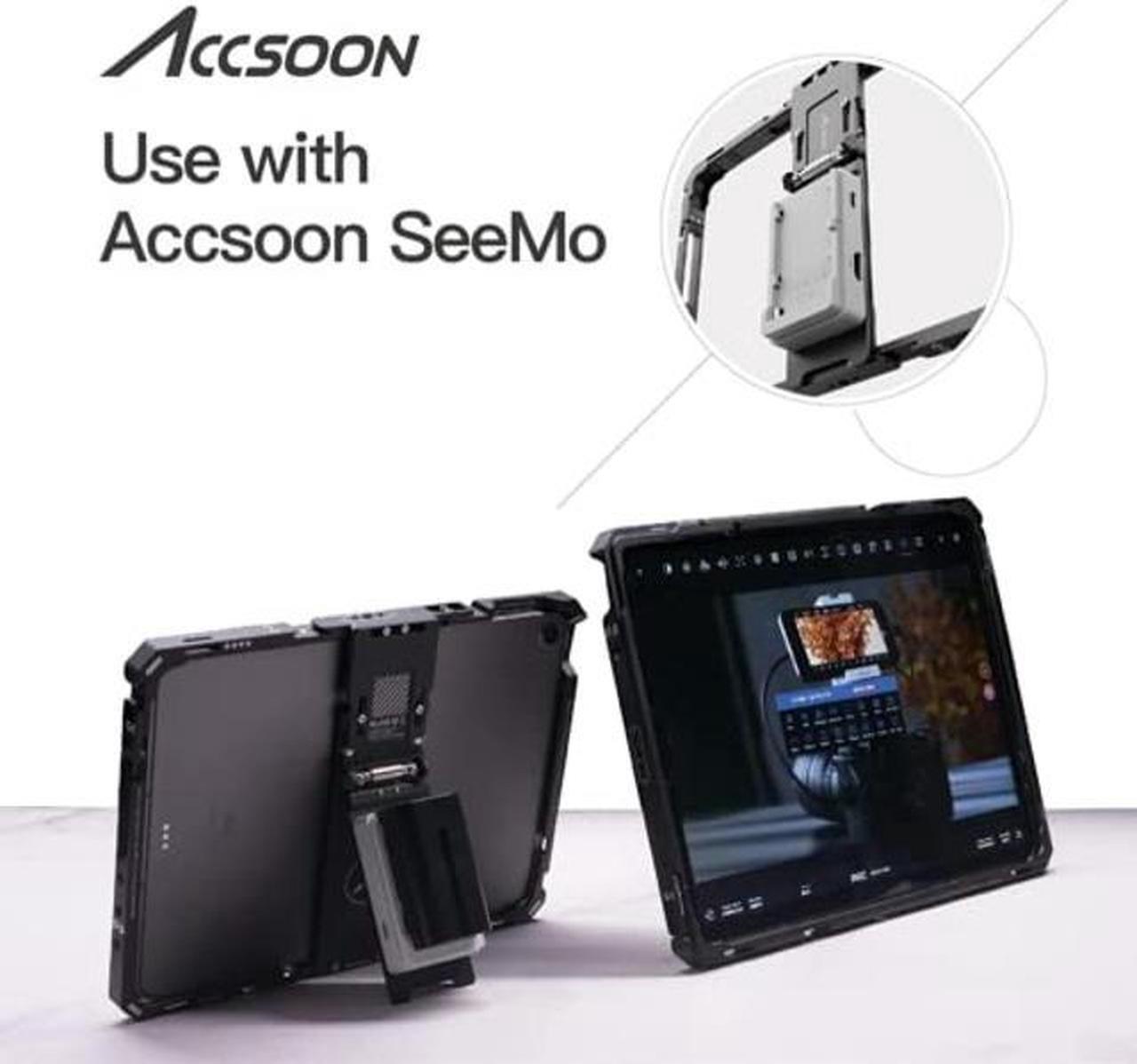 Alt view image 3 of 5 - Accsoon CEPC-04 iPad Power Cage Pro II, Compatible with iPad Pro 12.9 inch Gen 3-6, Adjustable, Portable Electronic Device Stand