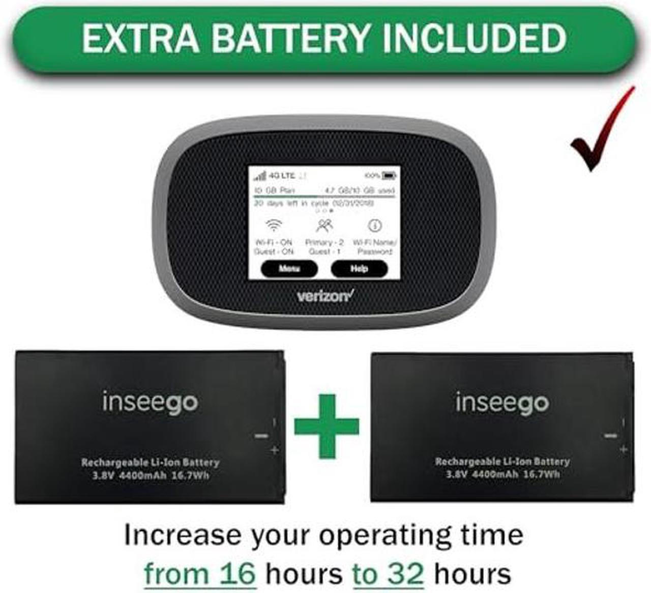 Alt view image 3 of 5 - Verizon Jetpack Inseego WiFi 4G LTE MiFi 8800L | LTE Cat18 LTE Up to 1 Gbps | EVDO-LINK Bundle for Mobile Hotspot | Verizon sim Card Included (Need to Buy Your own Data Plan)