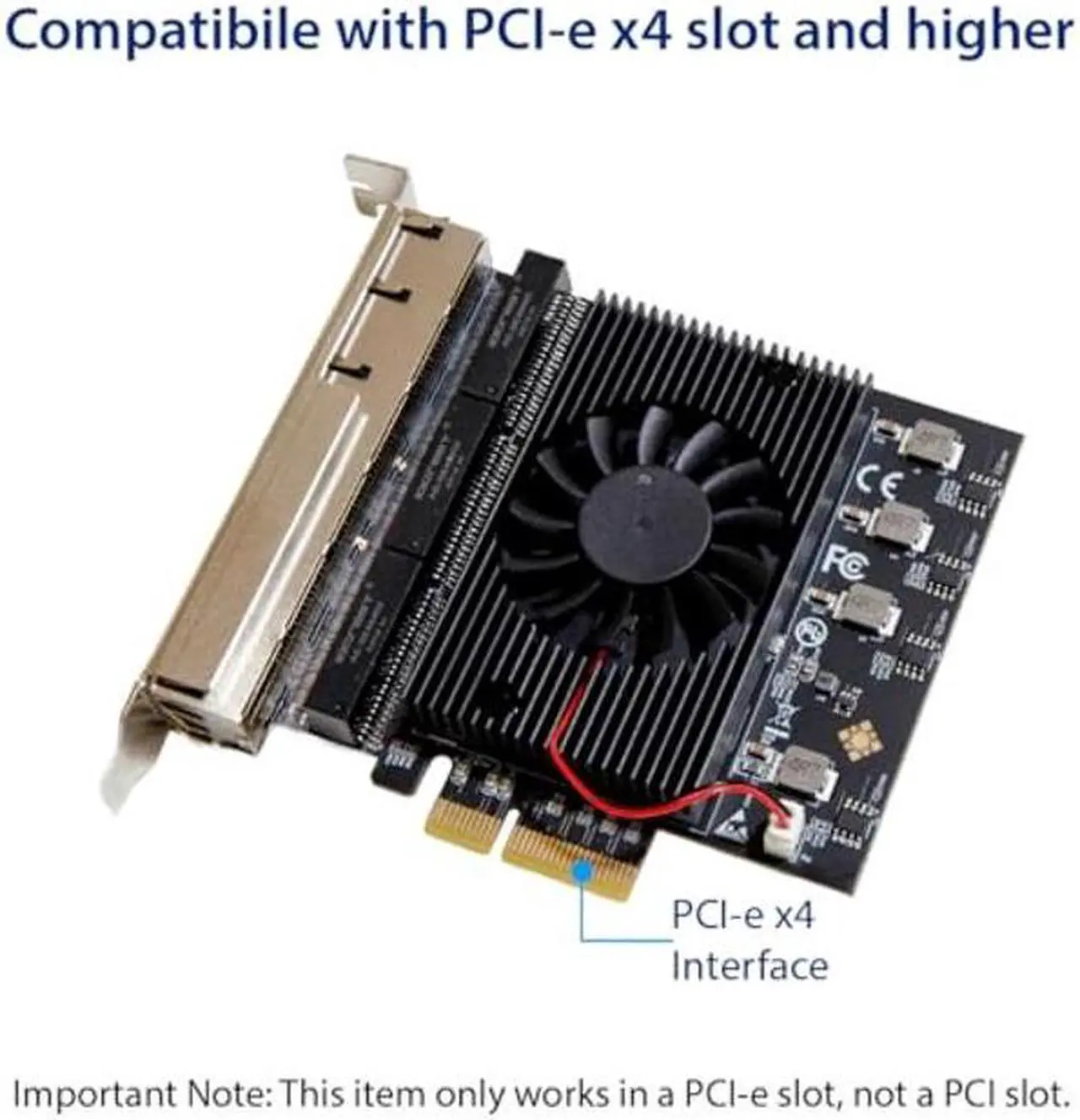 Alt view image 4 of 5 - 6 Port 2.5 Gigabit PCI-e x4 Ethernet Network Card
