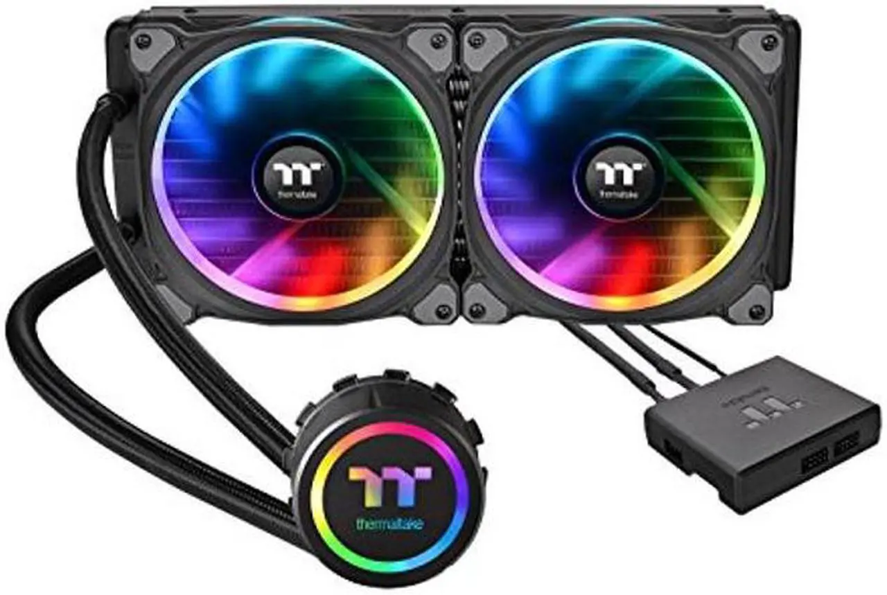 Main image of Thermaltake Floe 280mm, 16.8 Million Color Software Enabled (TT RGB Plus/Alexa/Razer Chroma), AMD (AM5/AM4)/Intel (LGA 2066/1200), AIO CPU Liquid Cooler CL-W167-PL14SW-A For Desktop