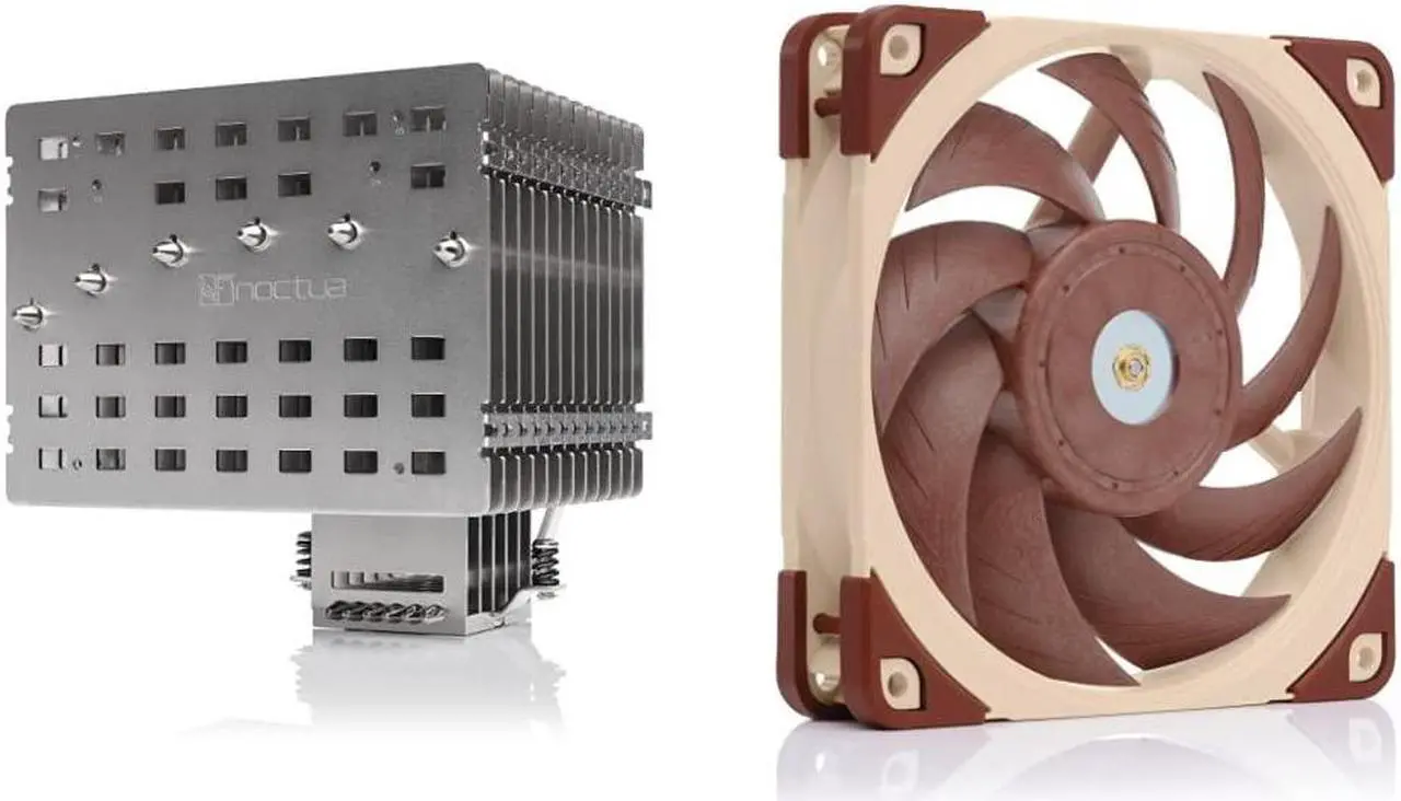 Main image of Noctua Bundle: 1x NH-P1 Passive CPU Cooler + 1x NF-A12x25 LS-PWM, Ultra Quiet Silent Fan