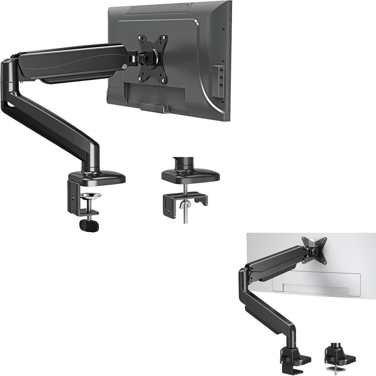 Main image of MOUNTUP Single Monitor Mount fits 17''-49'' Ultrawide Screen, Holds 6.6-33lbs + MOUNTUP Single Monitor Desk Mount, Adjustable Gas Spring Monitor Arm Support Max 32 Inch, 4.4-17.6lbs Screen