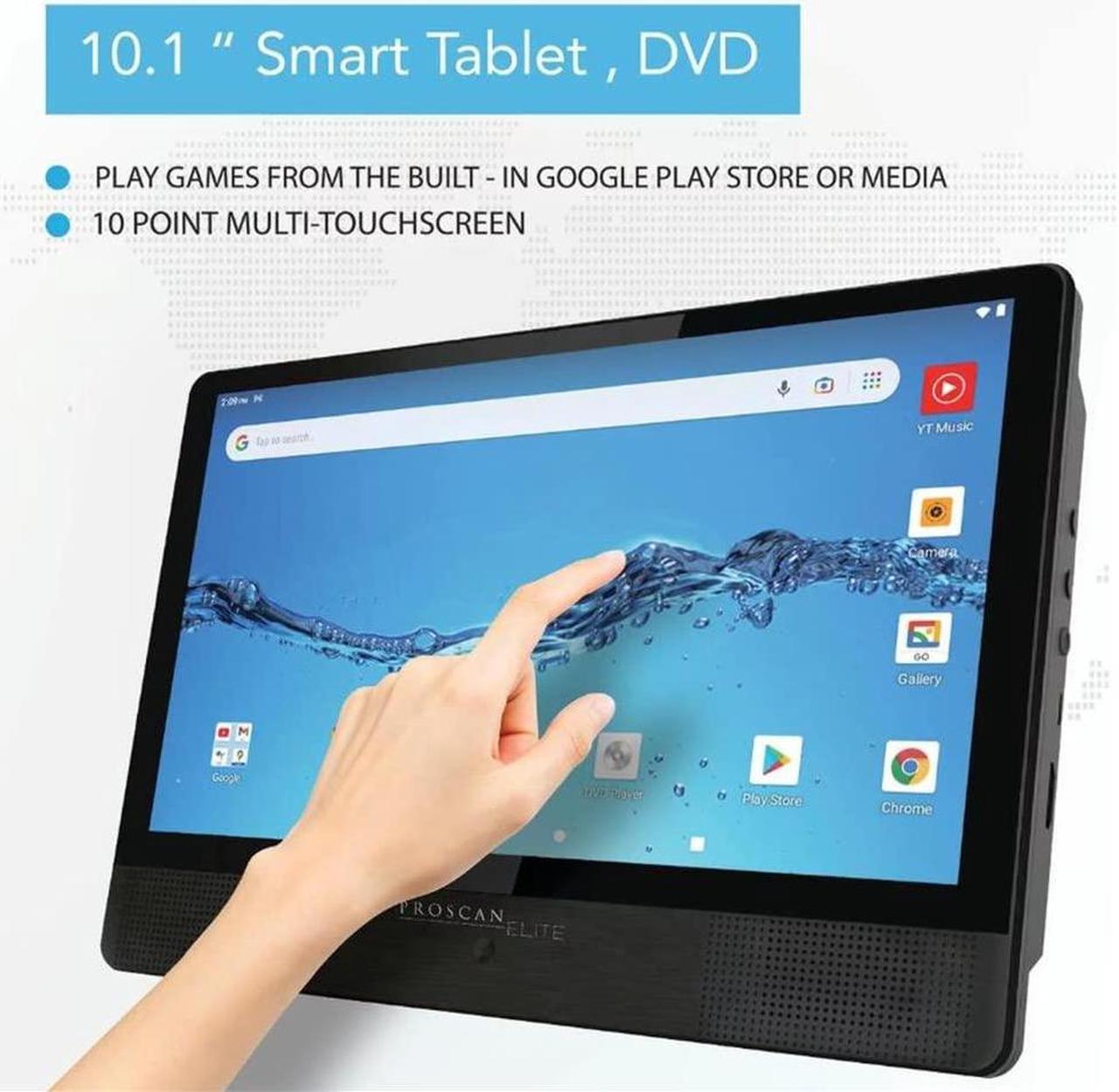 Alt view image 4 of 5 - PROSCAN Elite 10.1" Quad Core Tablet/Portable DVD Combo 2GB/32GB Android 11 PELTDV1029