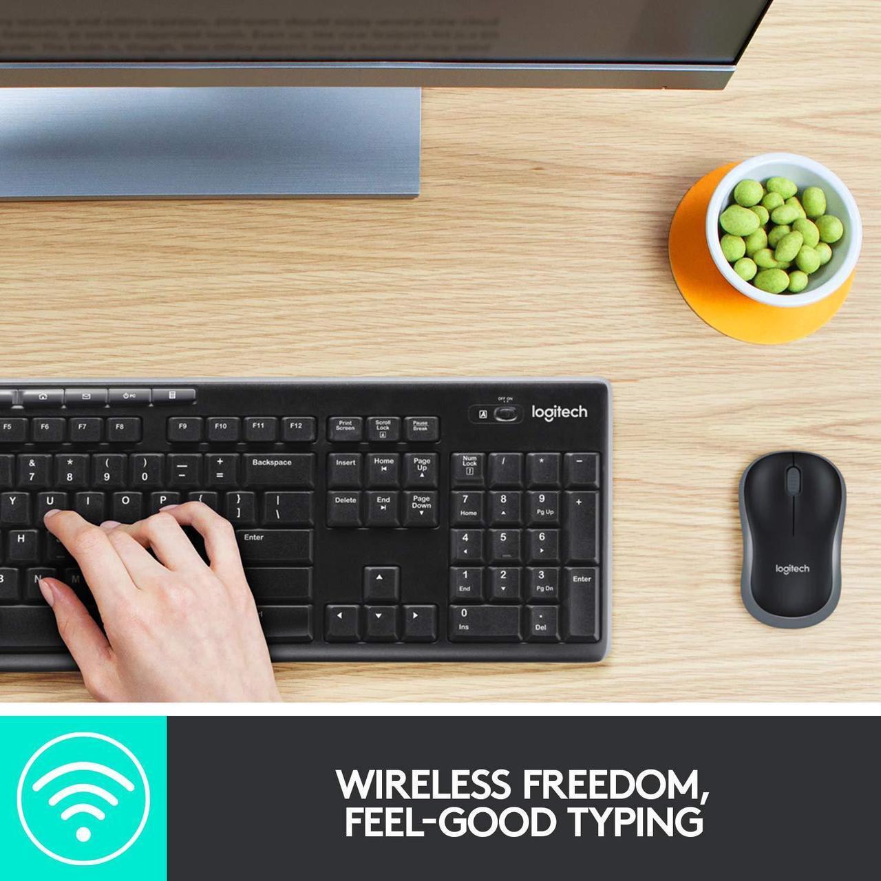Alt view image 2 of 5 - Logitech Wireless Combo MK270, Pack of 4,Black