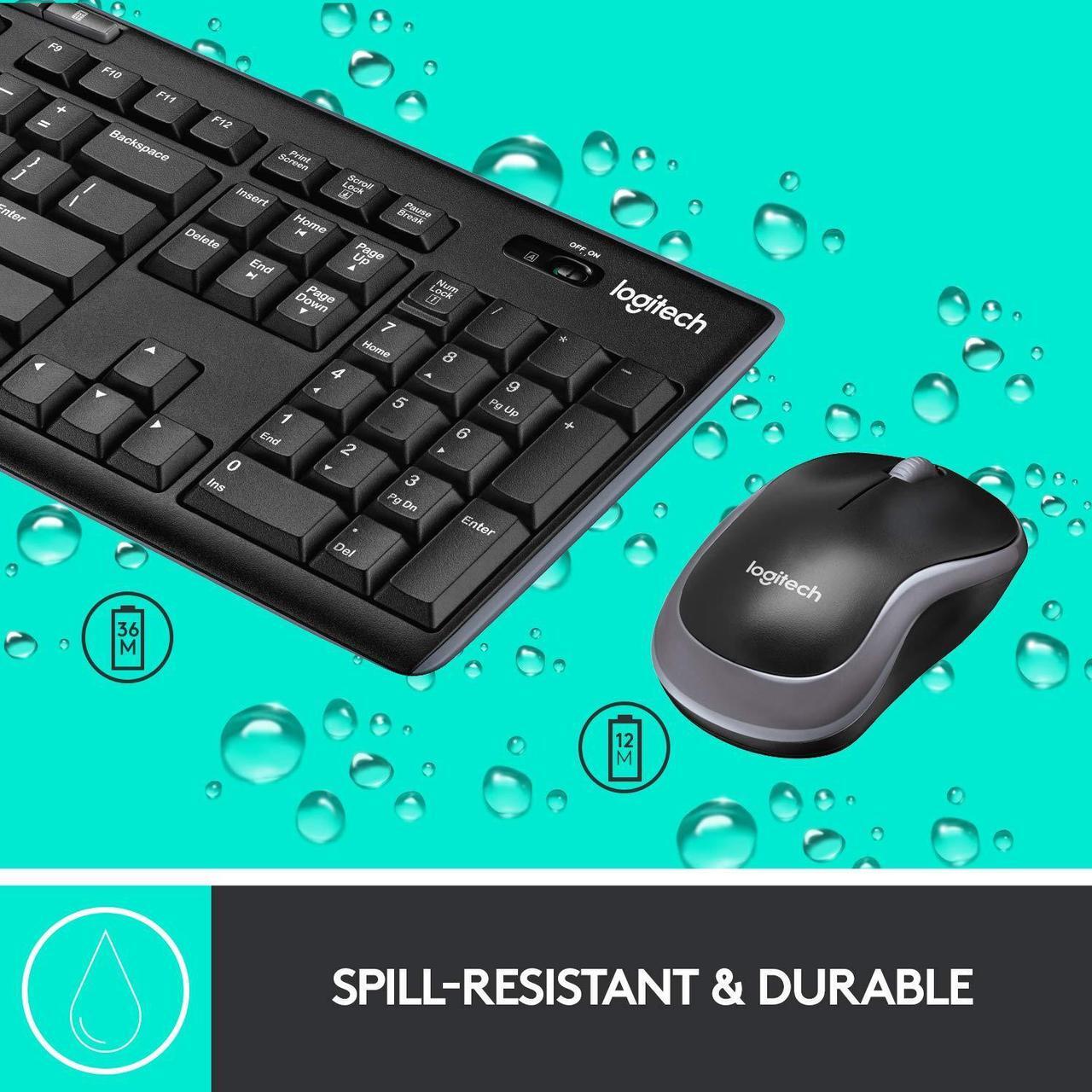 Alt view image 4 of 5 - Logitech Wireless Combo MK270, Pack of 4,Black