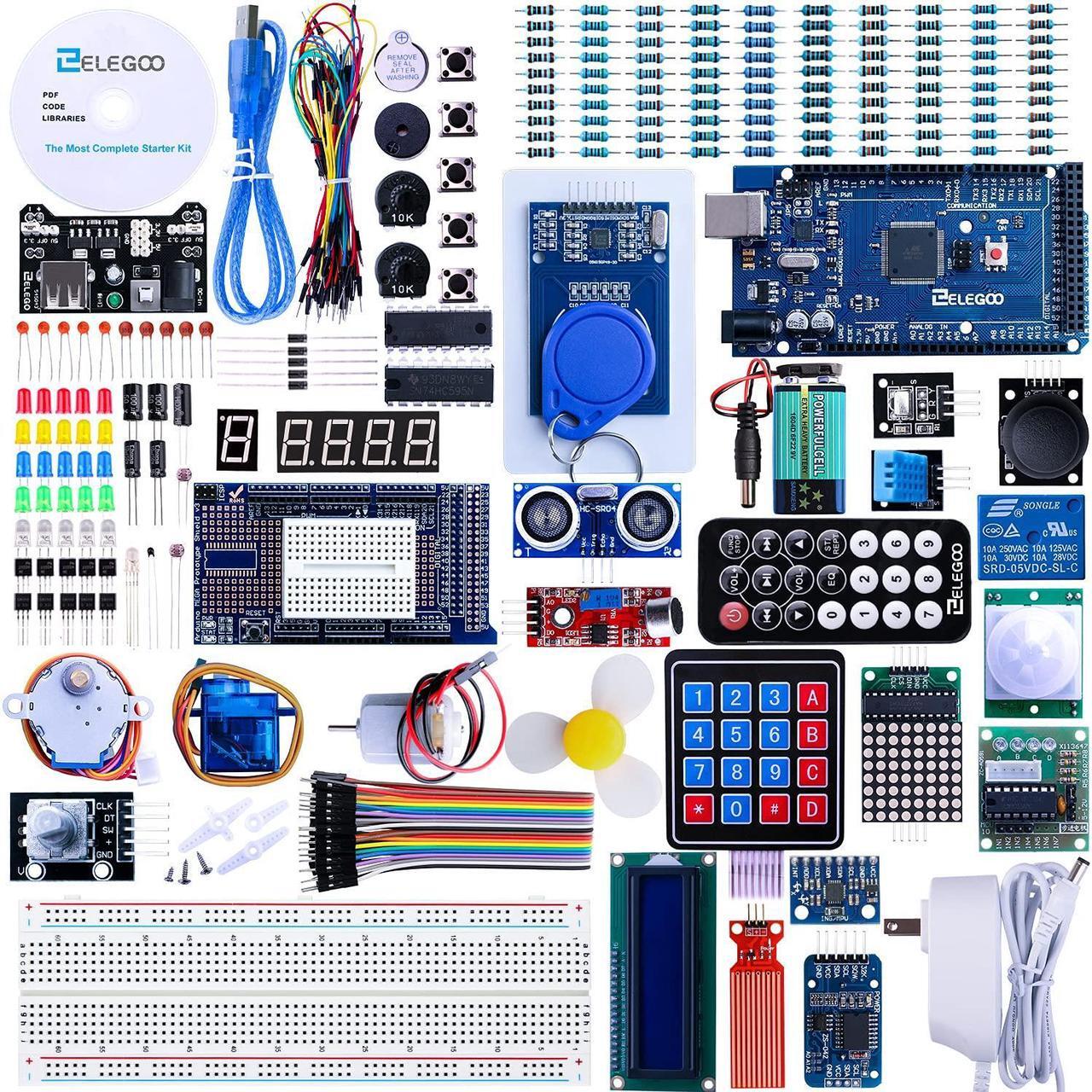 Alt view image 3 of 5 - ELEGOO UNO Project Super Starter Kit & ELEGOO Mega R3 Project The Most Complete Ultimate Starter Kit