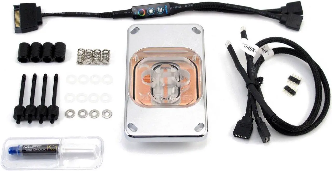 Alt view image 4 of 5 - XSPC Raystorm Neo Waterblock, AMD CPU (AM4), Chrome