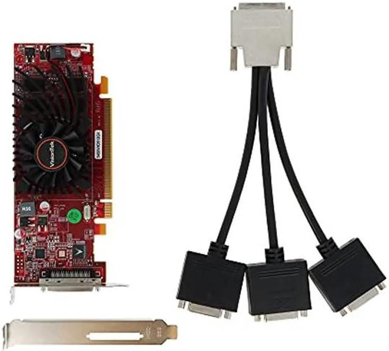 Alt view image 2 of 5 - VisionTek Radeon 5450 SFF 512MB DDR3 3M (3x DVI-D) Graphics Card - 900344