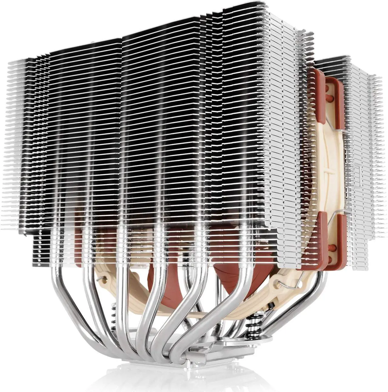 Alt view image 2 of 5 - Noctua NH-D15 CPU Cooler with NA-HC4 chromax.Black heatsink Covers