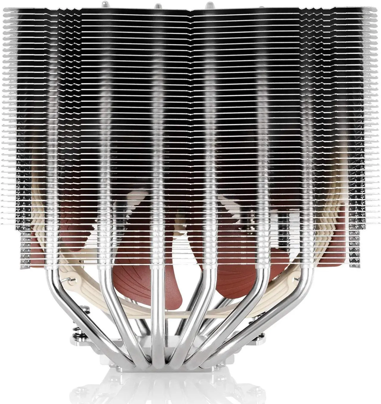 Alt view image 3 of 5 - Noctua NH-D15 CPU Cooler with NA-HC4 chromax.Black heatsink Covers