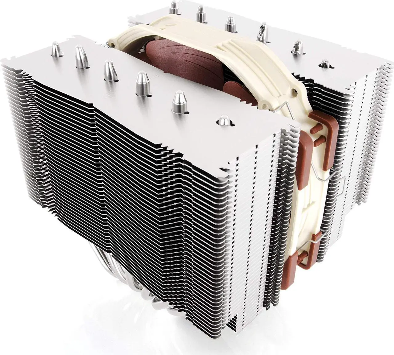 Alt view image 4 of 5 - Noctua NH-D15 CPU Cooler with NA-HC4 chromax.Black heatsink Covers