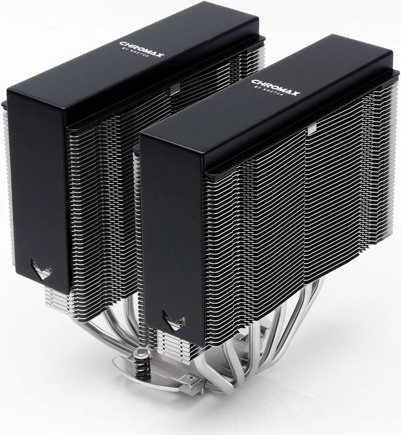 Alt view image 5 of 5 - Noctua NH-D15 CPU Cooler with NA-HC4 chromax.Black heatsink Covers