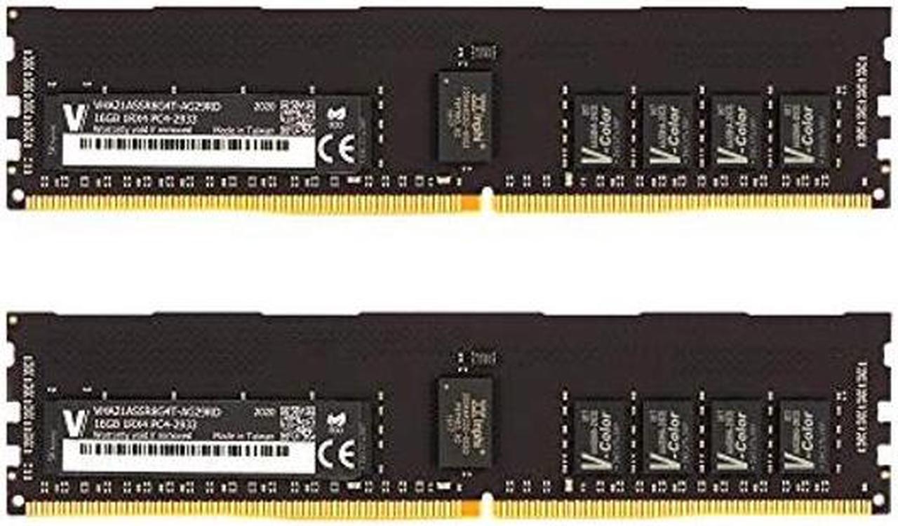 Main image of v-Color DDR4 32GB (2 x 16GB) Hynix IC 2933MHz(PC3-23400) R-DIMM for Apple Mac Pro 2019 ECC Registered DIMM Dual Rank 2Rx8 1.2V CL21 Server Memory Ram Module Upgrade (VHA21ASDR8G8T-AG29RD)
