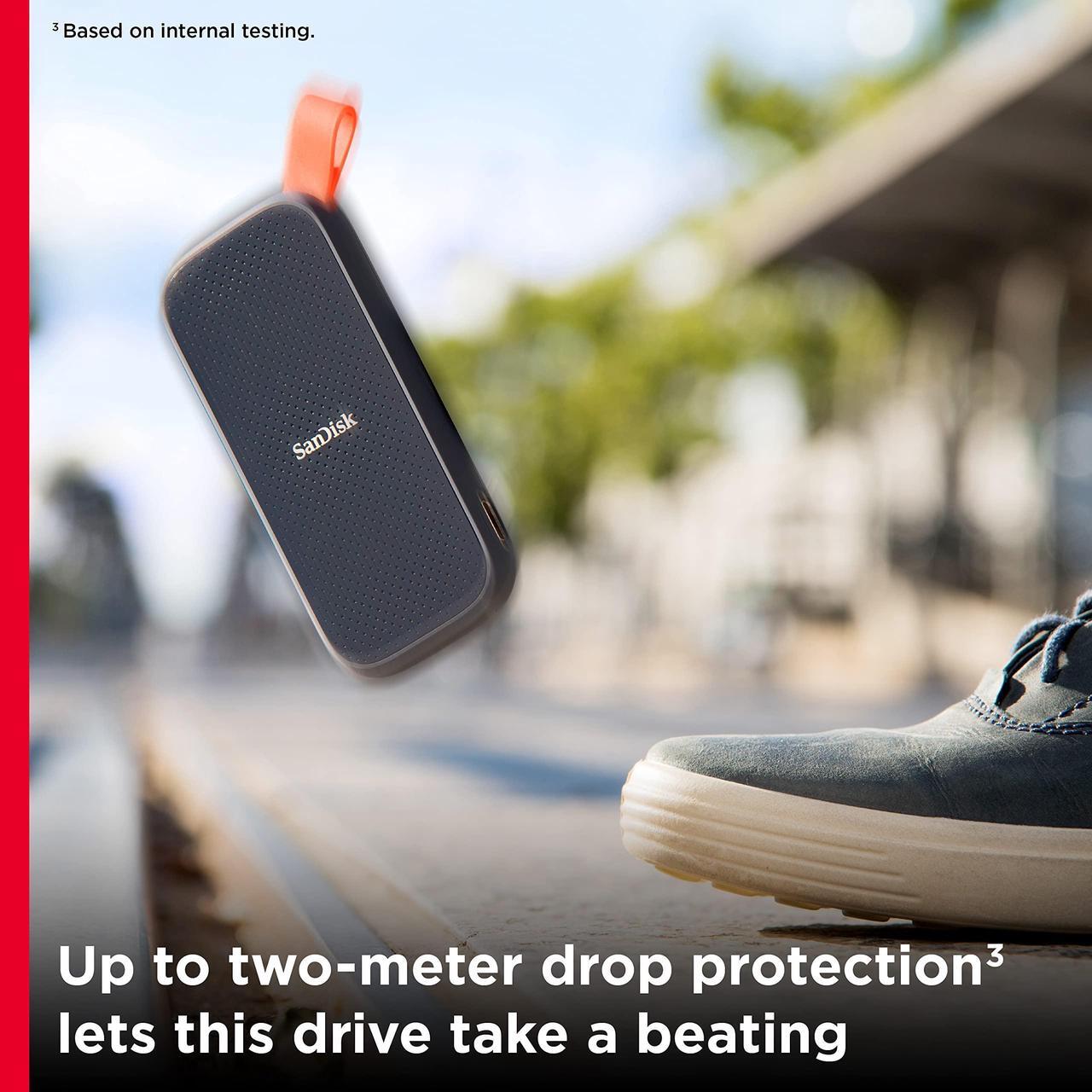 Alt view image 5 of 5 - SanDisk 1TB Portable SSD - Up to 800MB/s, USB-C, USB 3.2 Gen 2, Updated Firmware - External Solid State Drive - SDSSDE30-1T00-G26