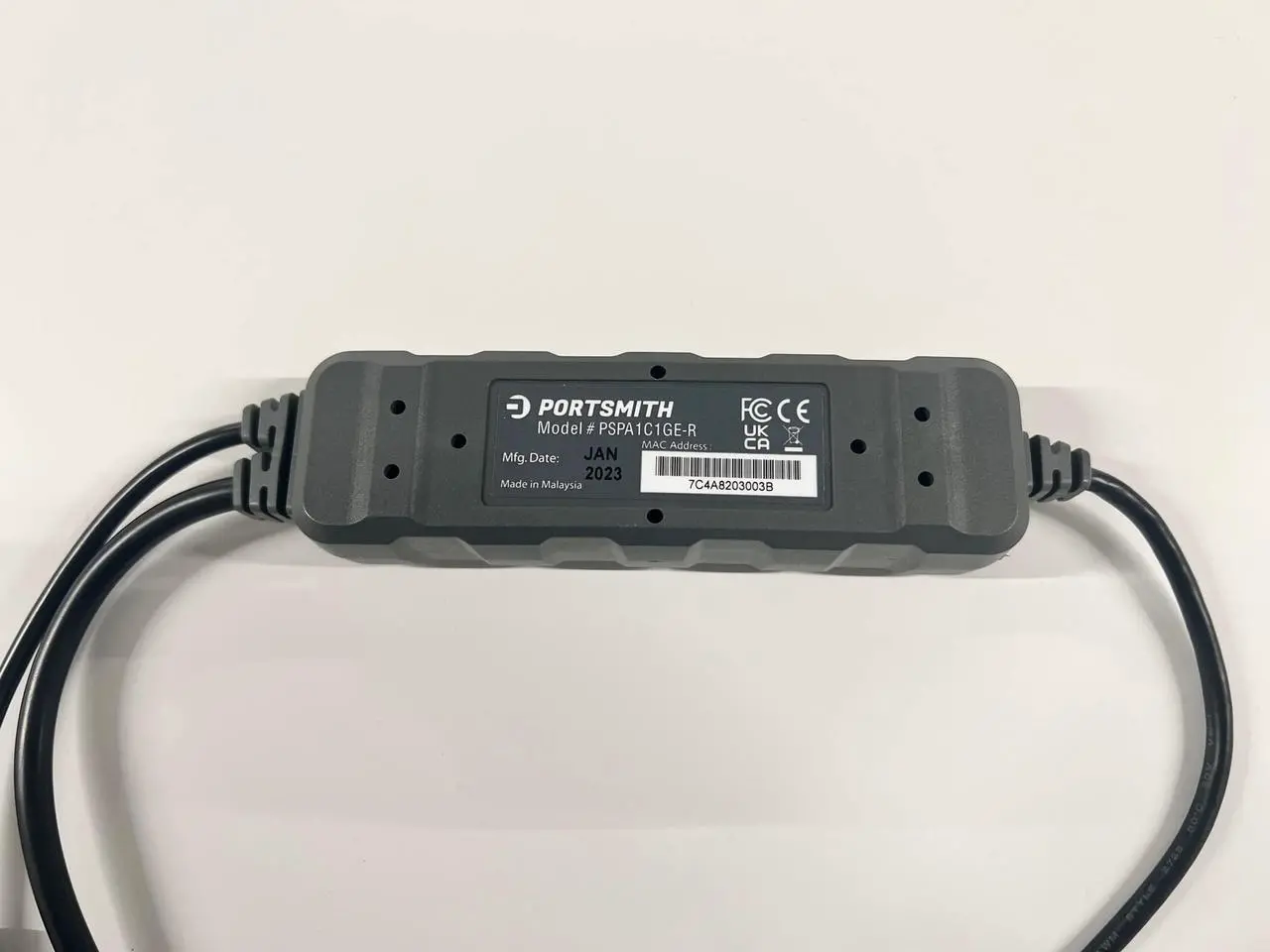 Alt view image 3 of 4 - Weather Resistant USB-C to Ethernet Adapter with 5V Power Pass Through: Portsmith PSPA1C1GE-R