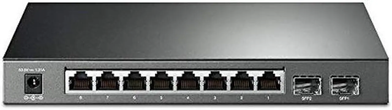 Alt view image 2 of 5 - TP-Link TL-SG2210P V3| Jetstream 8 Port Gigabit Smart Managed PoE Switch | 8 PoE+ Ports @61W, 2 SFP Slots | Support Omada SDN | PoE Recovery | IPv6 | Static Routing | 5 Year Manufacturer Warranty