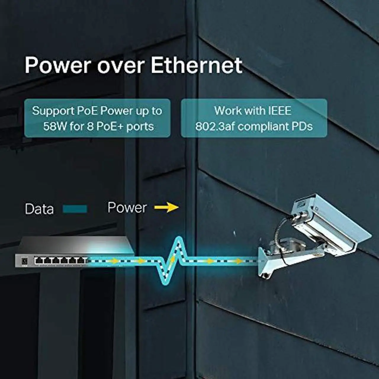 Alt view image 3 of 5 - TP-Link TL-SG2210P V3| Jetstream 8 Port Gigabit Smart Managed PoE Switch | 8 PoE+ Ports @61W, 2 SFP Slots | Support Omada SDN | PoE Recovery | IPv6 | Static Routing | 5 Year Manufacturer Warranty