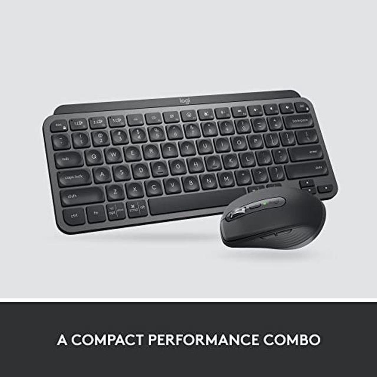 Alt view image 3 of 5 - Logitech MX Keys Mini Combo for Business , Compact, Wireless Keyboard & Mouse, Logi Bolt Technology, Bluetooth, Certified Windows/Mac/Chrome/Linux - Graphite