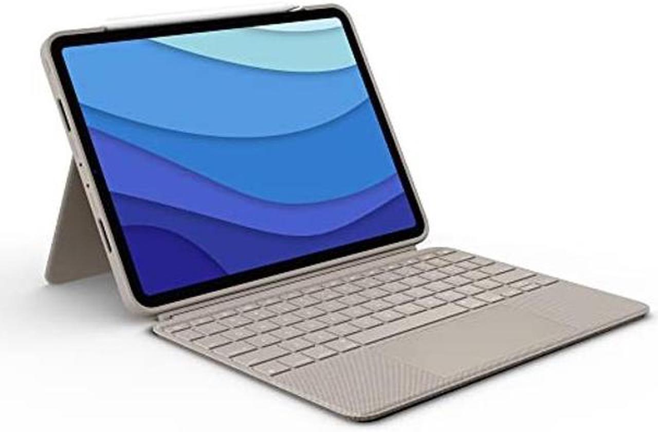 Main image of Logitech Combo Touch iPad Pro 11-inch (1st, 2nd, 3rd, 4th gen - 2018, 2020, 2021, 2022) Keyboard Case - Detachable Backlit Keyboard, Click-Anywhere Trackpad - Sand; USA Layout