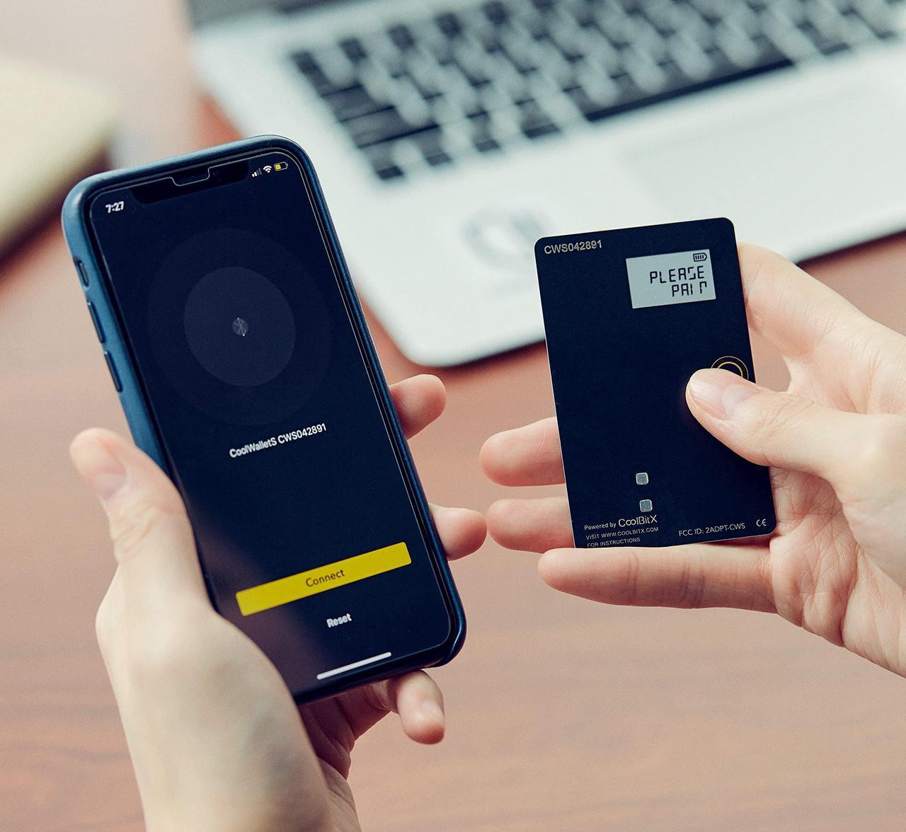 Alt view image 4 of 5 - CoolWallet S Duo- Crypto Hardware Wallet 2 Pack, Secure Your Crypto In Style, Bluetooth, Wireless, Cryptocurrency Cold Storage, BTC, Bitcoin, ETH, Ethereum, XRP, USDT, ERC20 Tokens, BEP20 Tokens