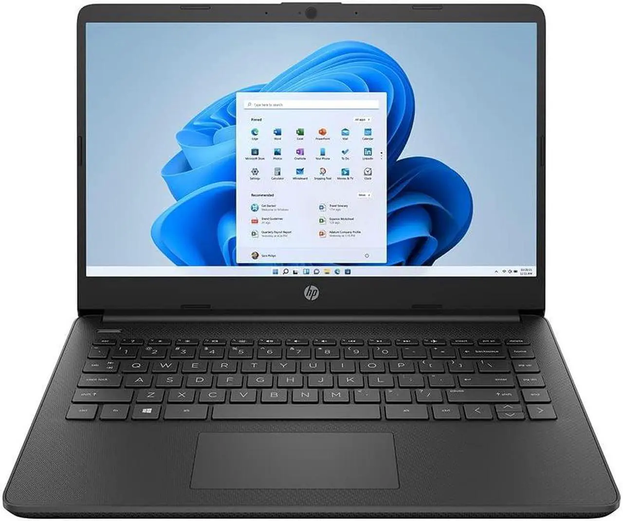 Main image of HP 14" Laptop Intel Celeron N4020 4GB 64GB, Intel UHD Graphics 600, Windows 10 Home in S Mode, GS HDMI Cable (Black)