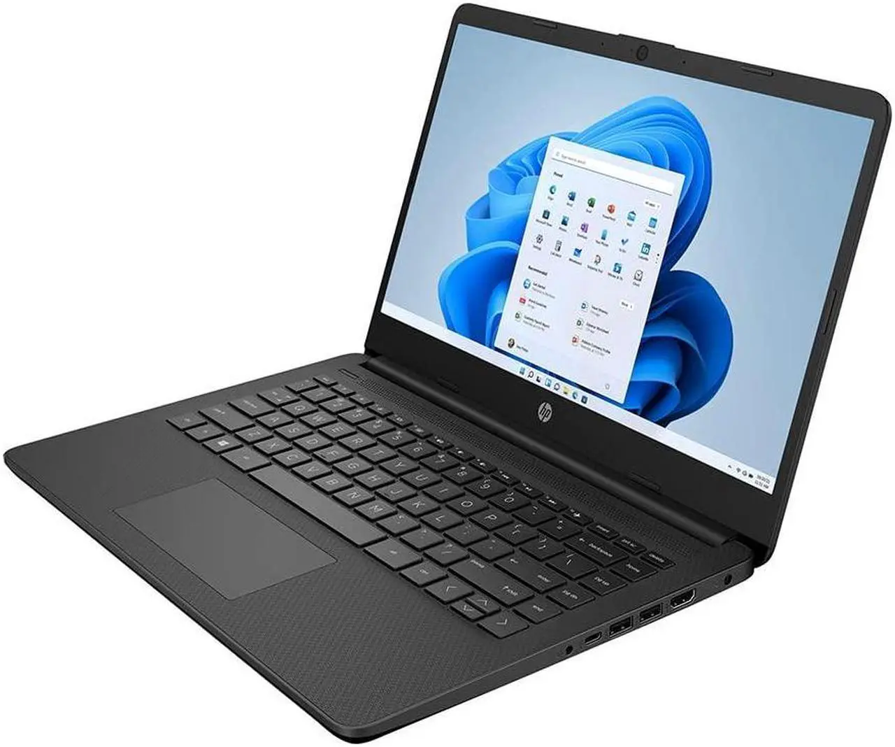 Alt view image 2 of 5 - HP 14" Laptop Intel Celeron N4020 4GB 64GB, Intel UHD Graphics 600, Windows 10 Home in S Mode, GS HDMI Cable (Black)