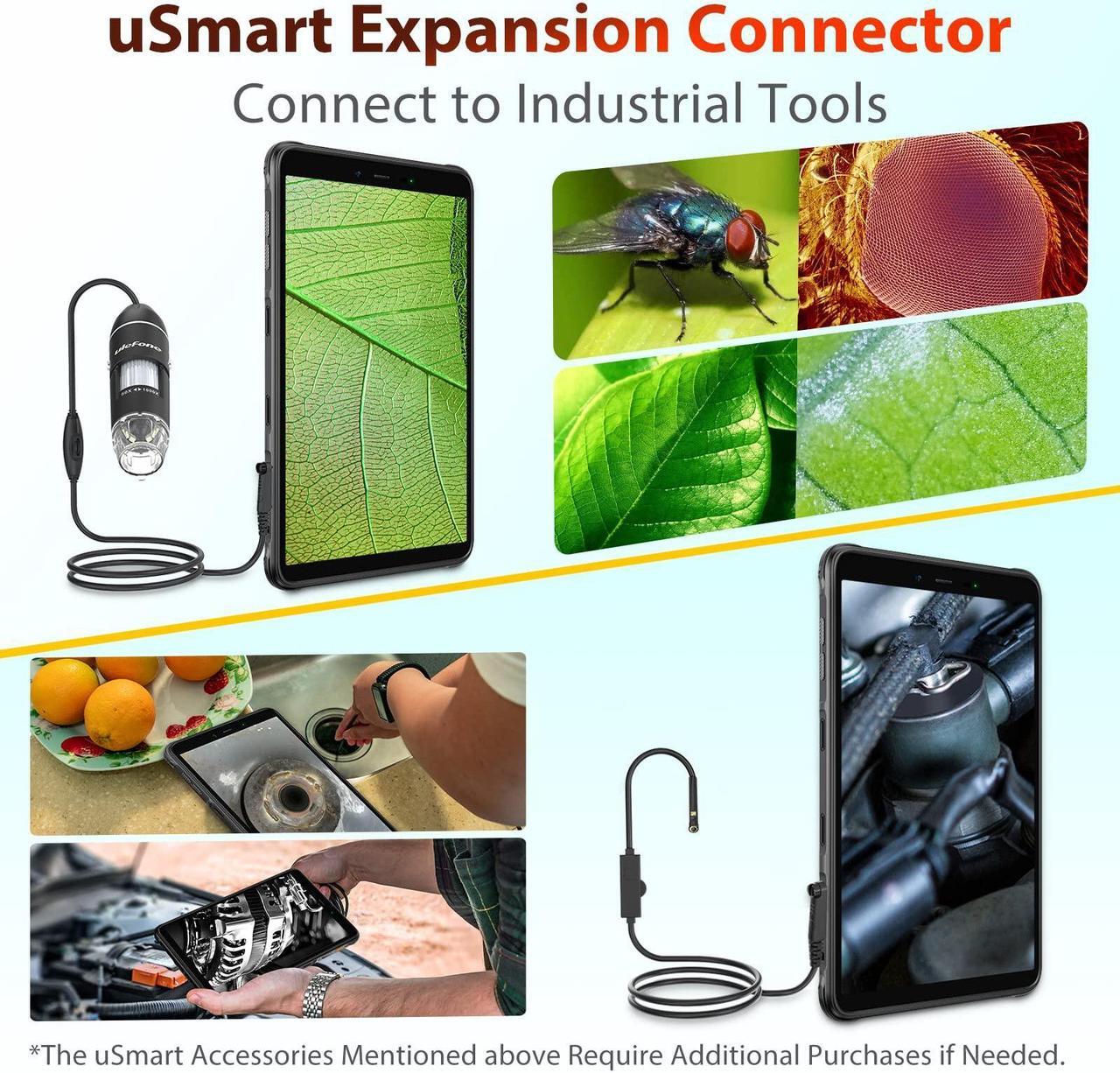 Alt view image 4 of 5 - Ulefone Armor Pad Rugged Tablet(WiFi+Cellular), 7650mAh, 8 Inch IP69K Waterproof Tablet, Octa Core 4GB + 64GB Android 12, Dual Speakers Dual 4G, uSmart Expansion Connector, 13MP + 5MP, BT5.2/GPS/NFC